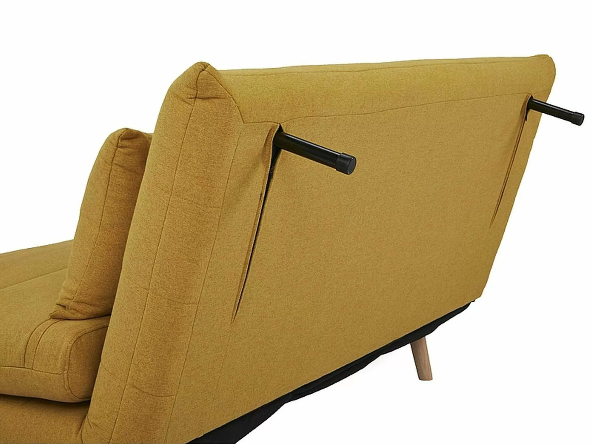 Canapé convertible Detroit 139 (Jaune)