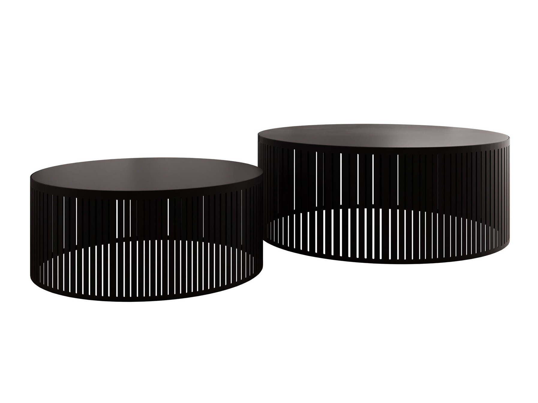 Ensemble tables basses Prunis (Noir)