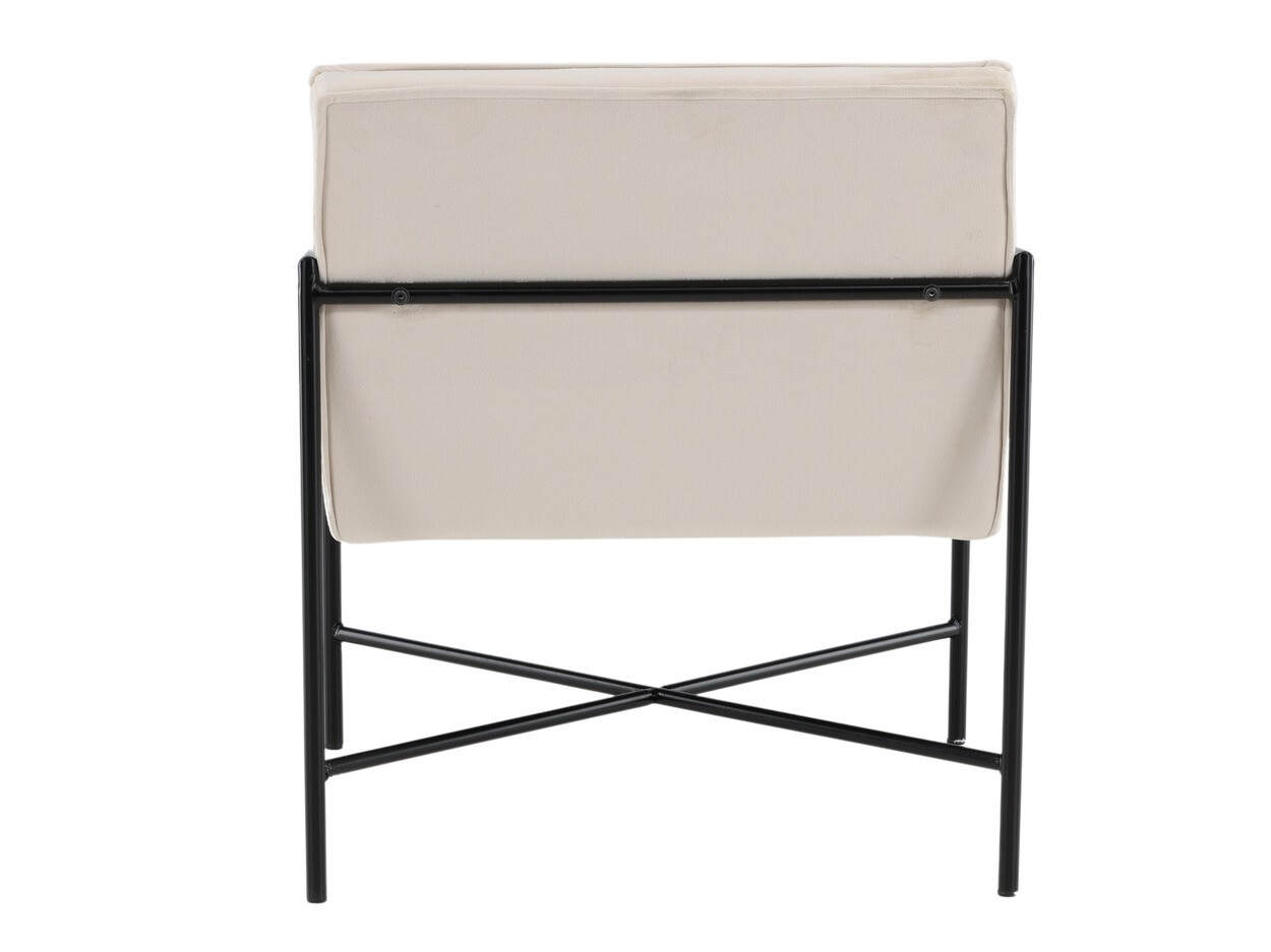 Fauteuil Dallas 1707 (Beige +Noir)