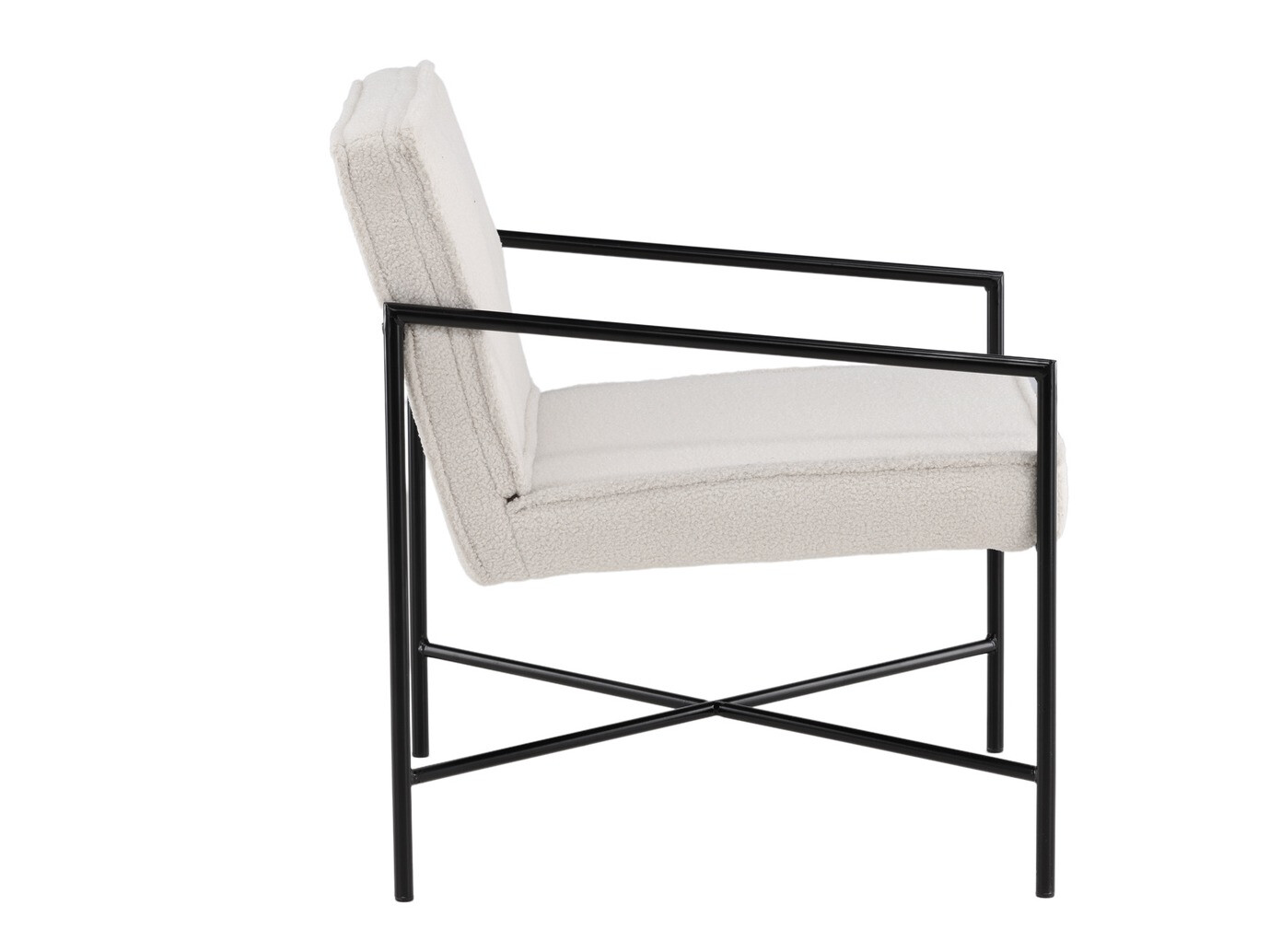 Fauteuil Dallas 1707 (Crème + Noir)