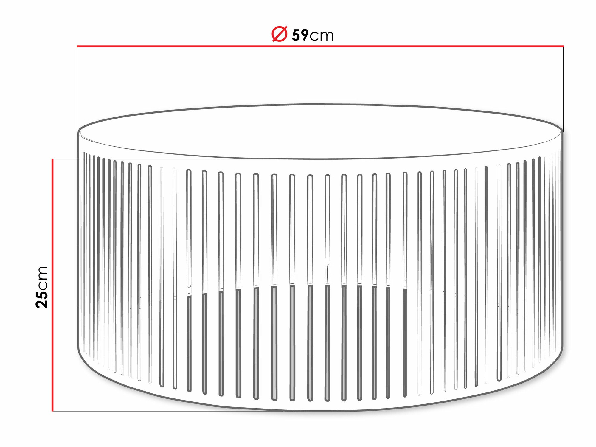 Table basse Prunis I (Blanc)