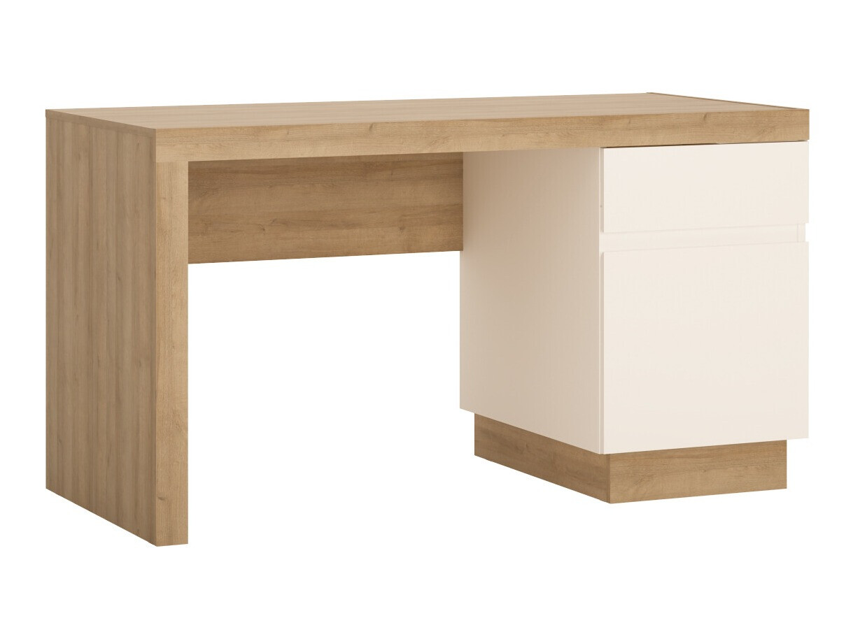 Bureau Feldeli 100 (Riviera chêne + Blanc brillant)