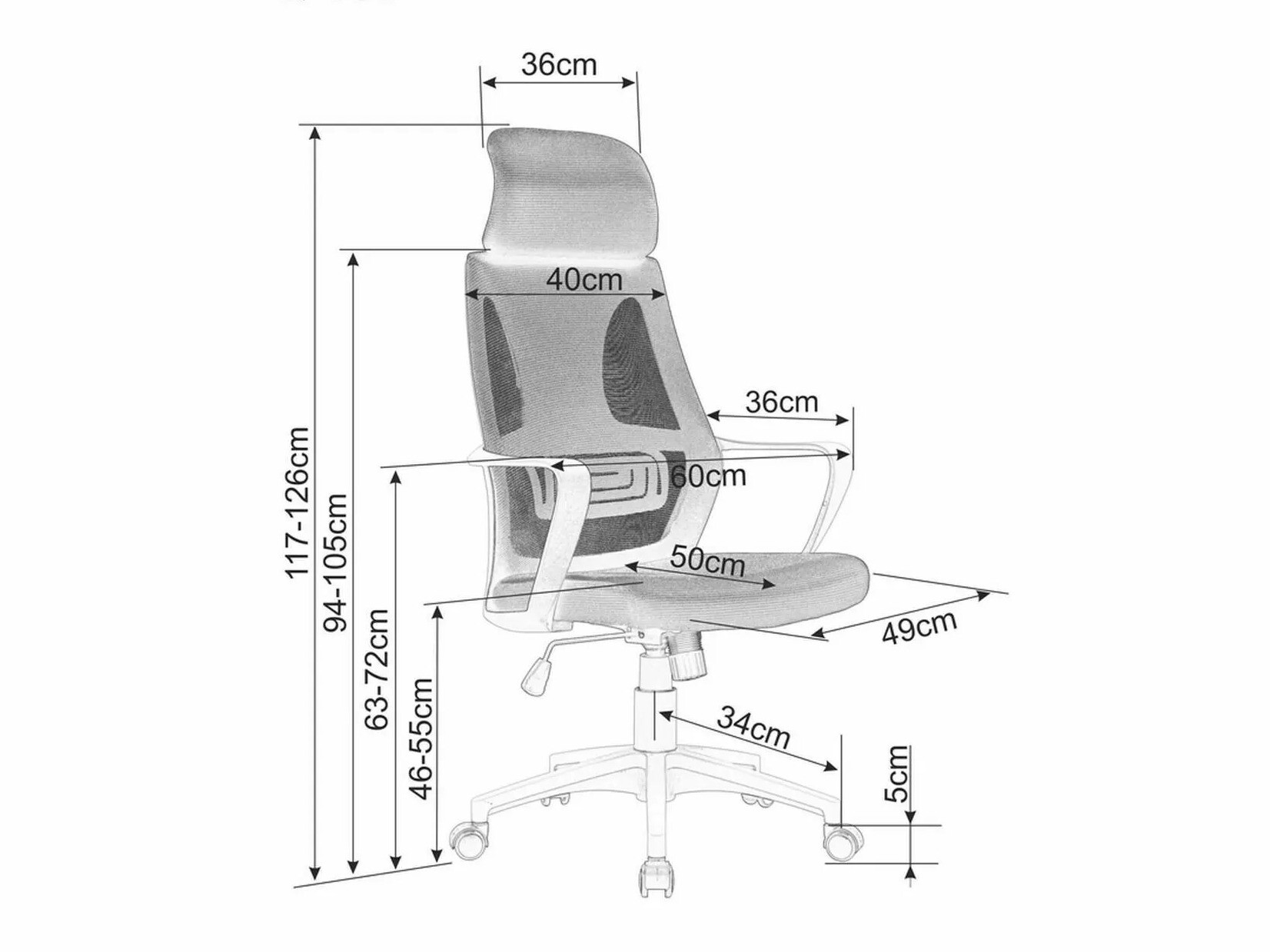 Chaise de bureau Detroit 159