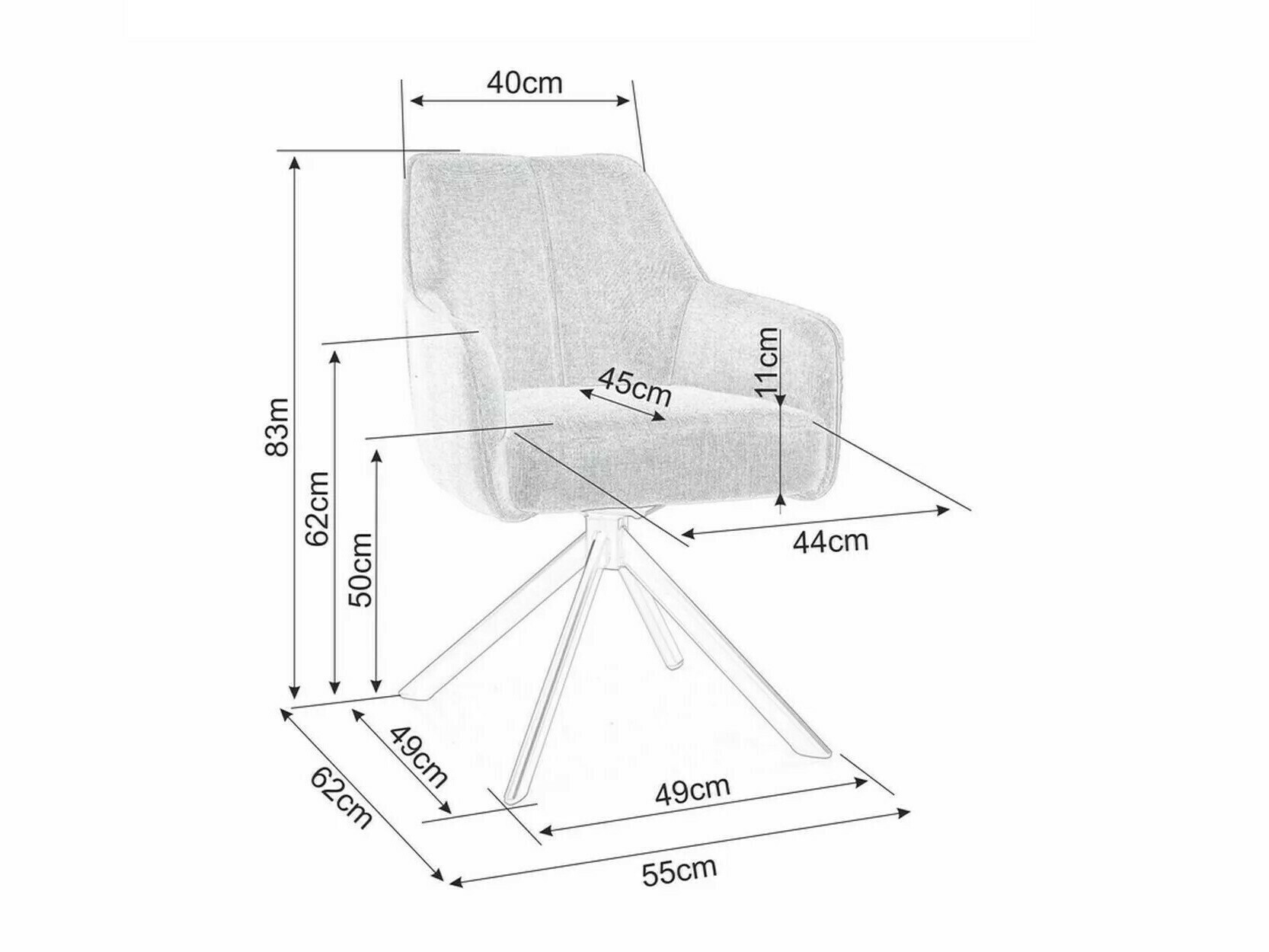 Chaise Detroit 144 (Brego 31)