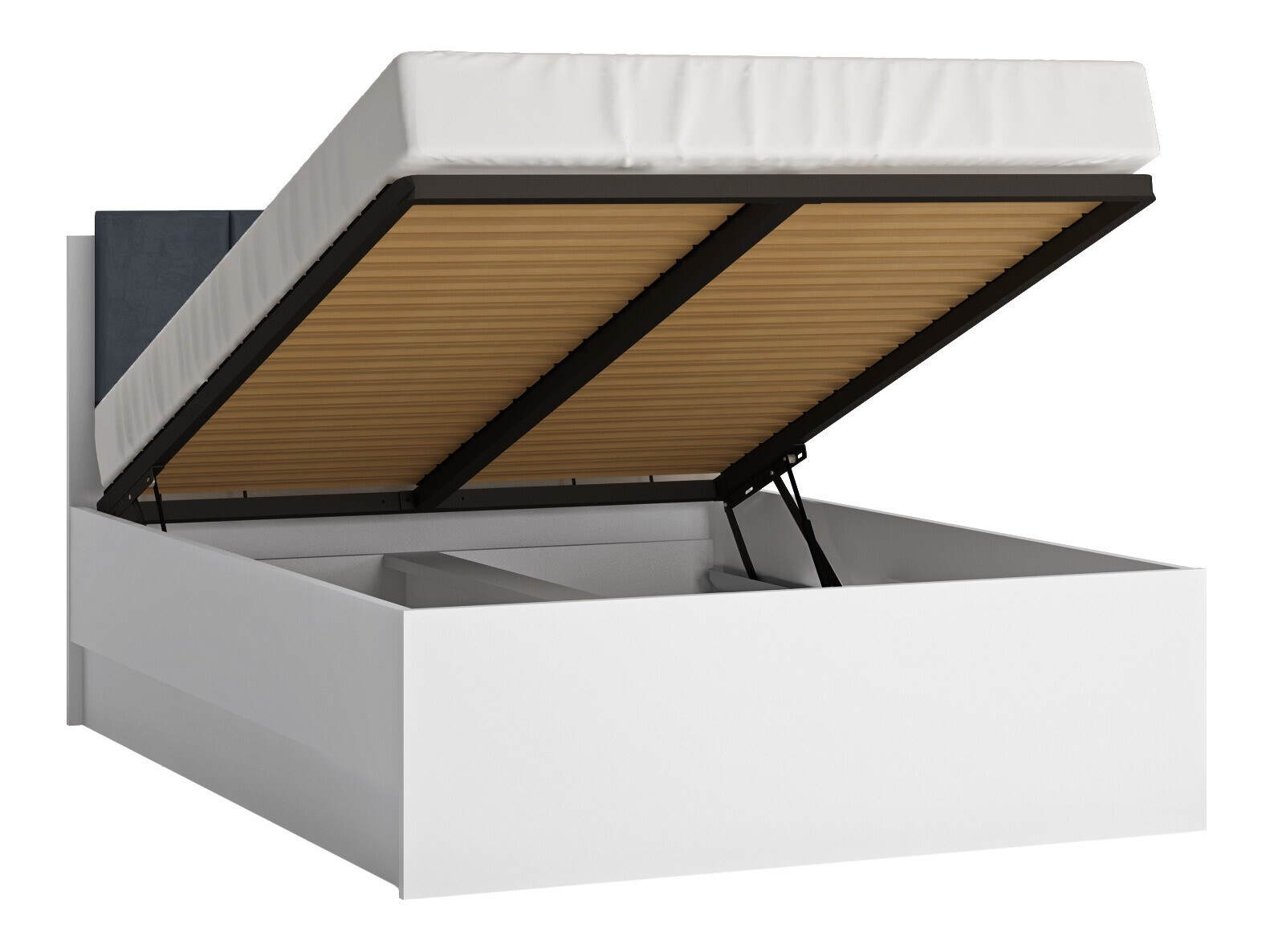 Lit Feldeli 117 (Blanc + Blanc brillant)