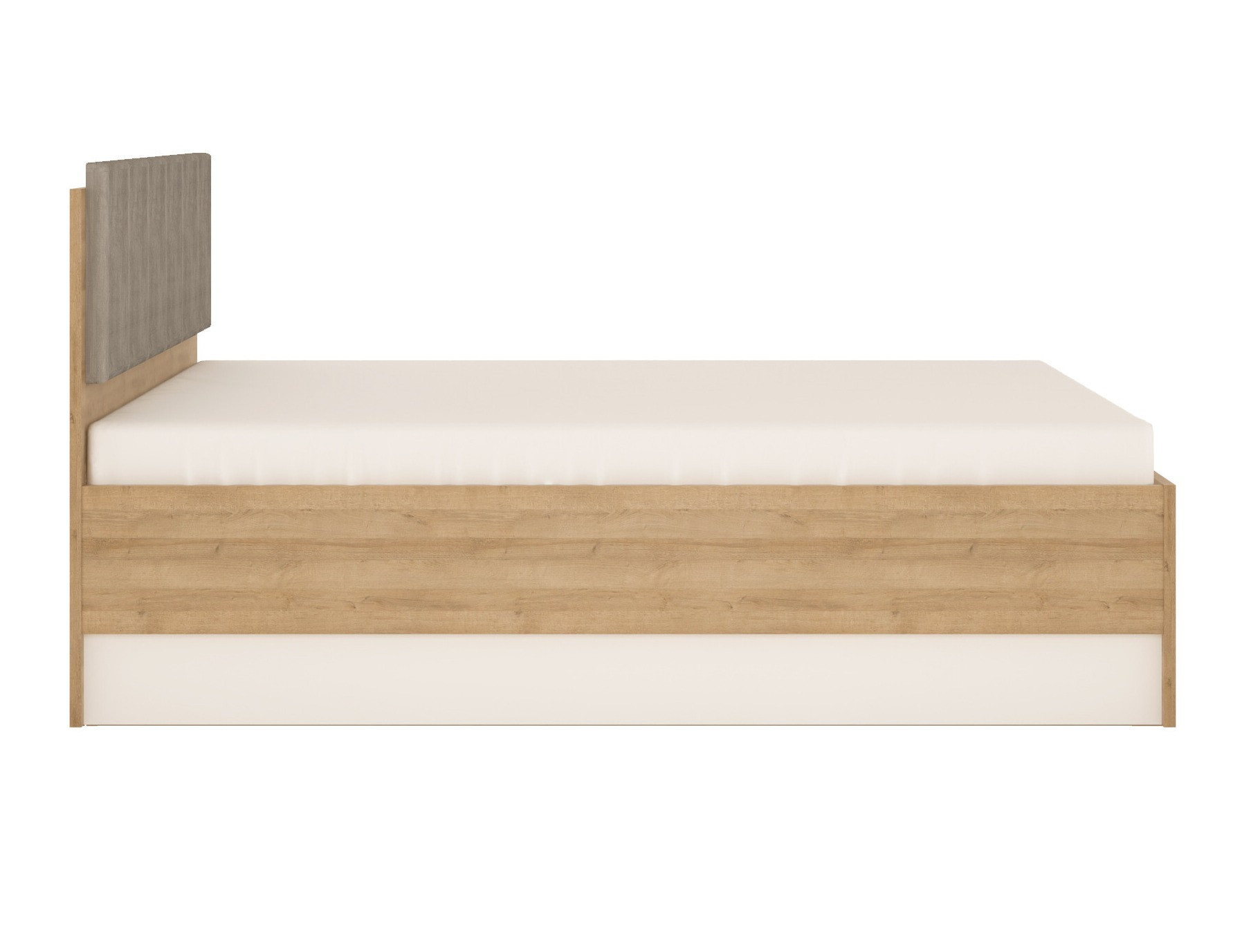 Lit Feldeli 117 (Riviera chêne + Blanc)