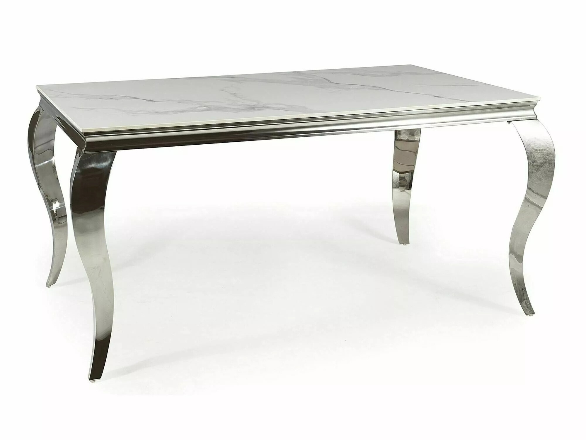 Table Detroit 323 (Argent + Marbre blanc)