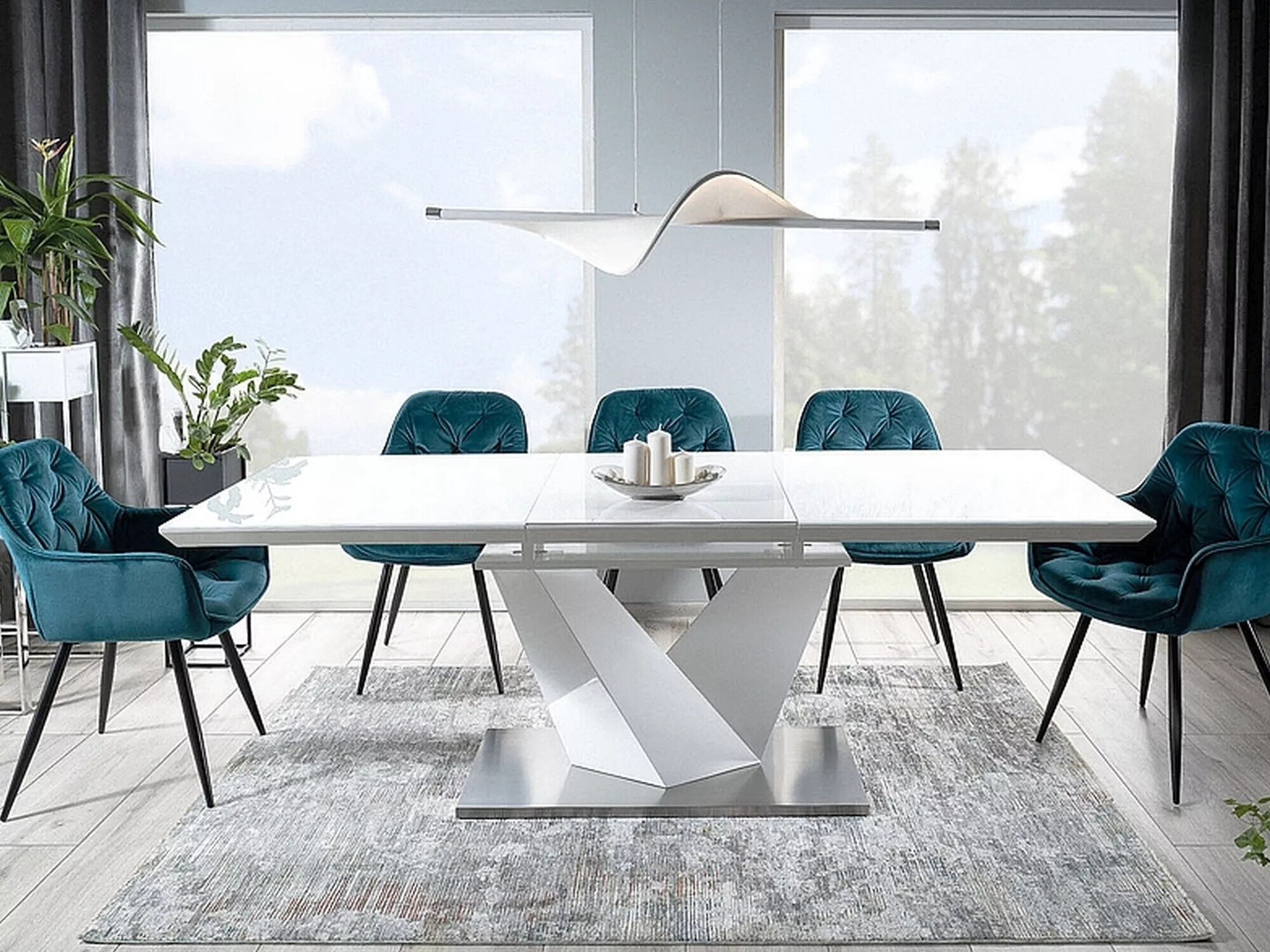 Chaise Detroit 354 (Turquoise)