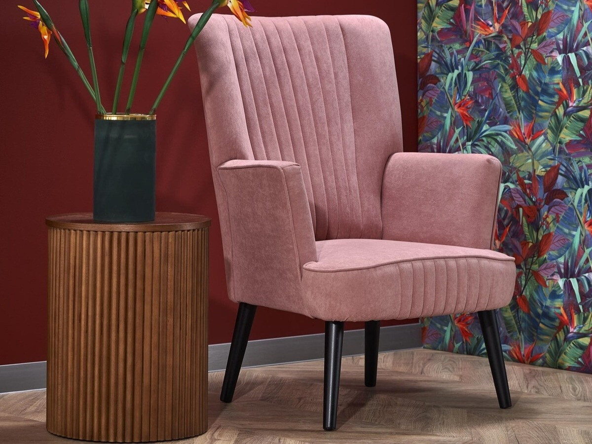 Fauteuil Houston 955 (Rose + Noir)