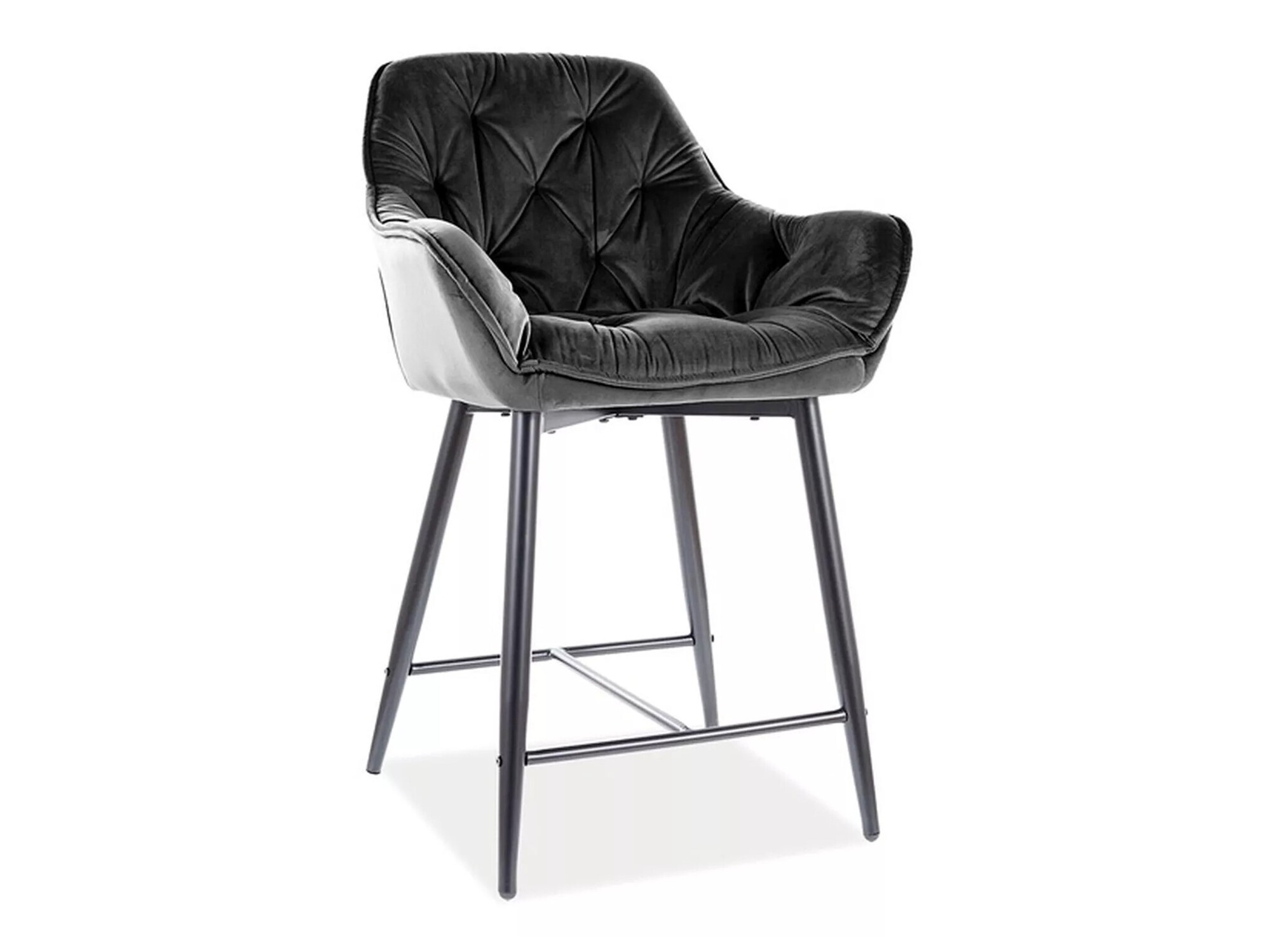 Chaise de bar mi-hauteur Detroit 362 (Noir)