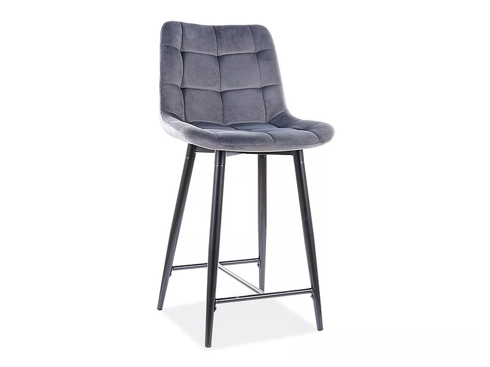 Chaise de bar mi-hauteur Detroit 393 (Gris)
