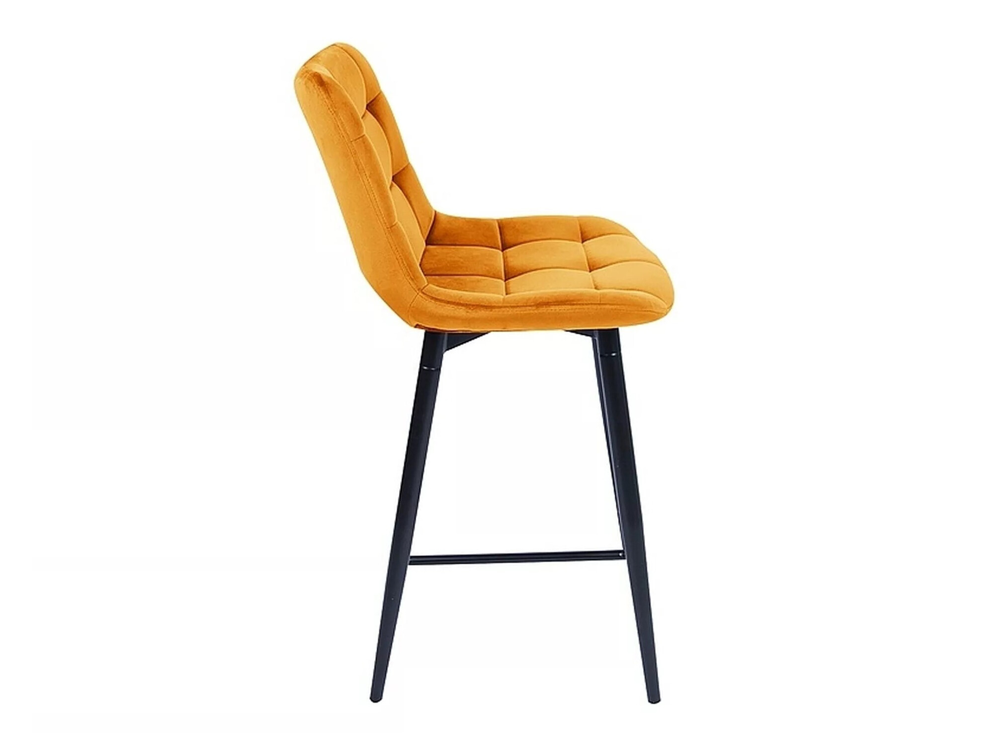 Chaise de bar mi-hauteur Detroit 393 (Jaune)