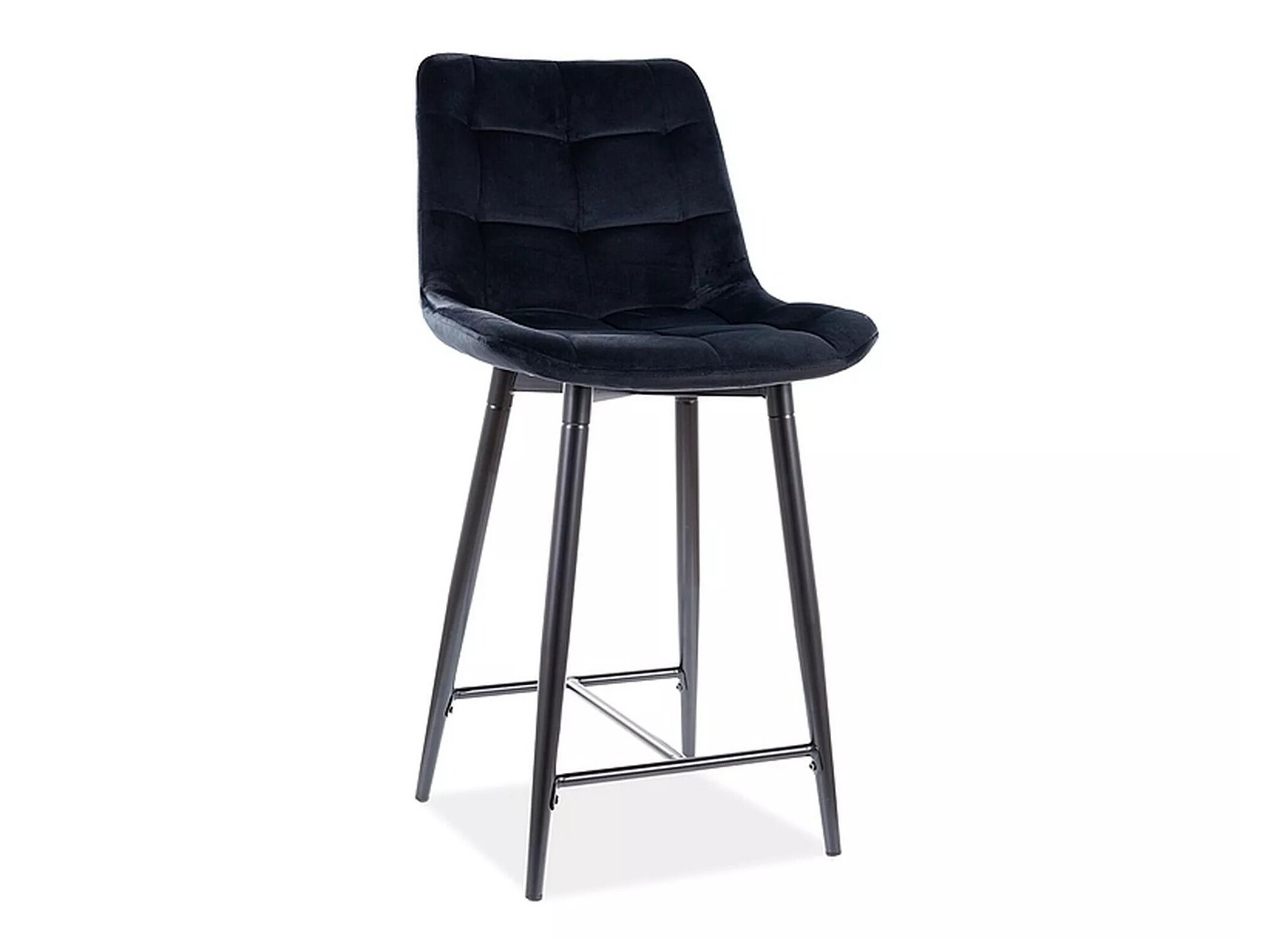 Chaise de bar mi-hauteur Detroit 393 (Noir)