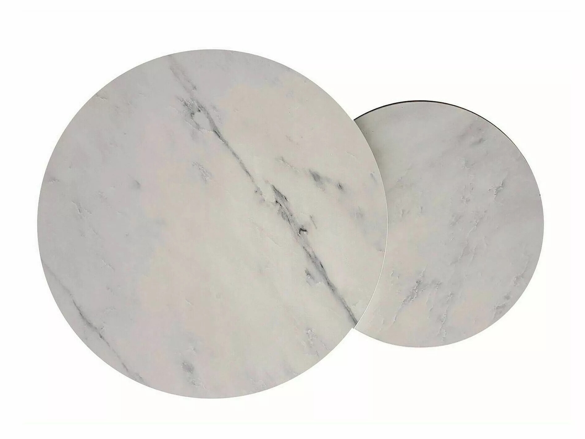 Ensemble tables basses Detroit 398 (Marbre blanc)