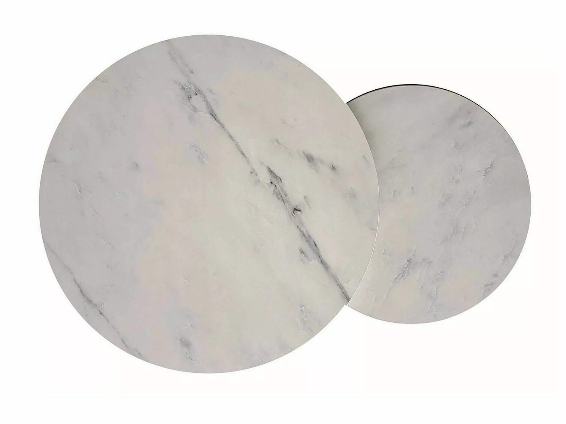 Ensemble tables basses Detroit 398 (Marbre blanc)