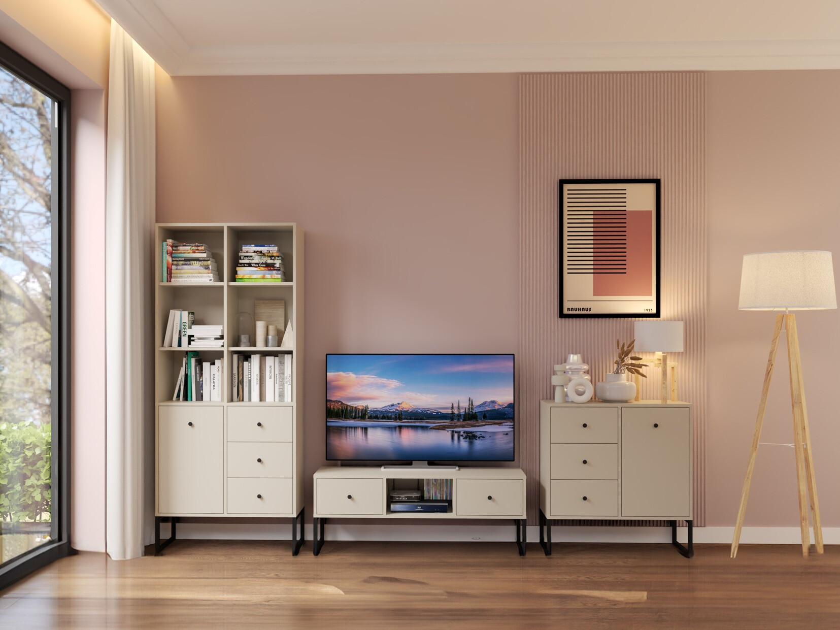 Meuble TV Dalferi 106 (Cachemire)