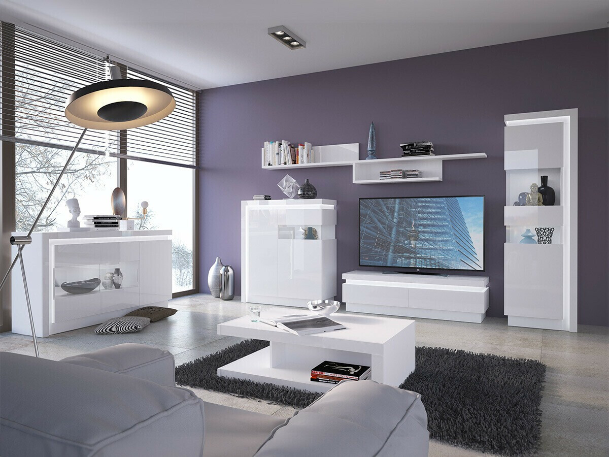 Buffet Feldeli 104 (Blanc + Blanc brillant)