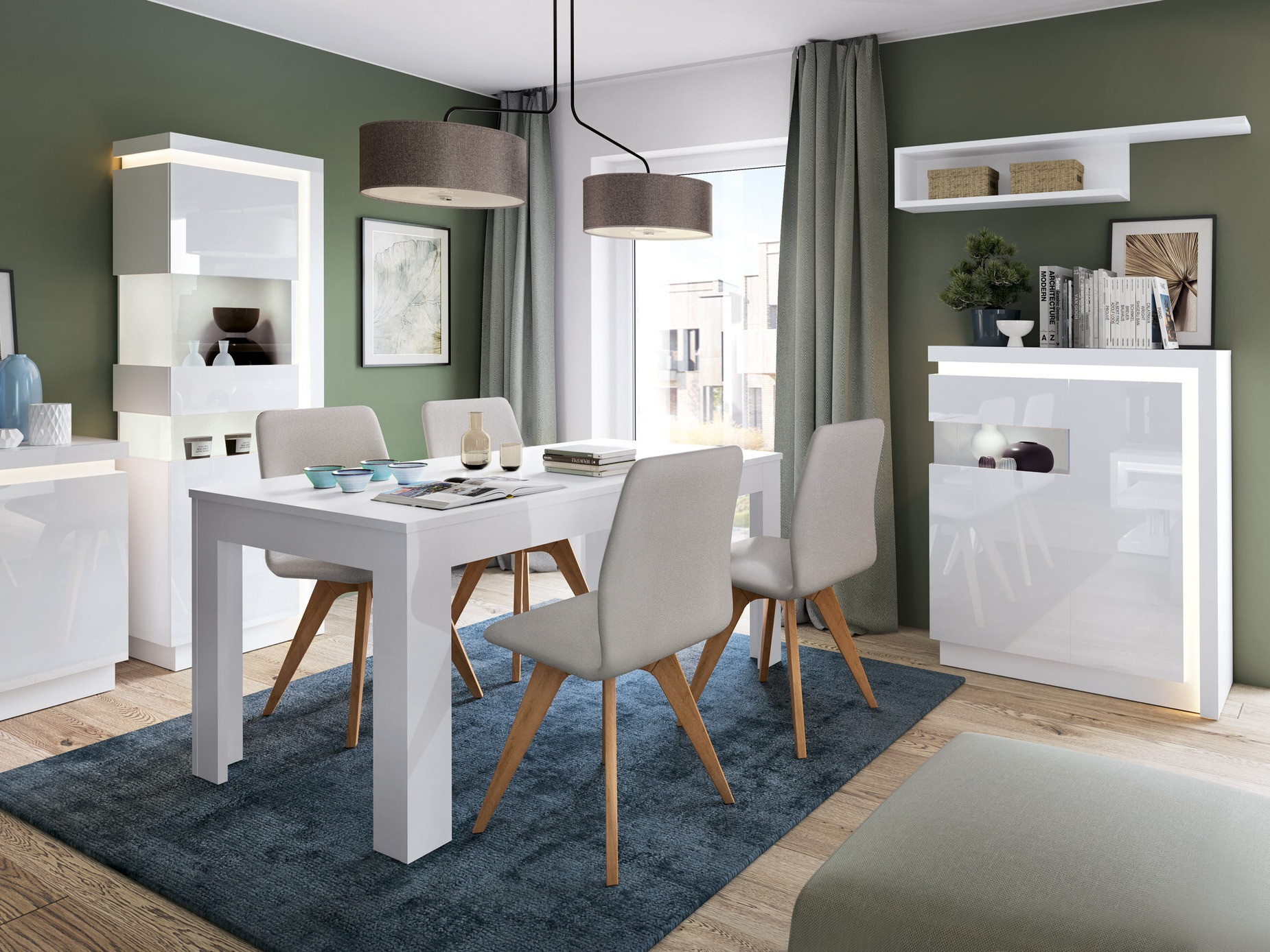 Buffet Feldeli 112 (Blanc + Blanc brillant)