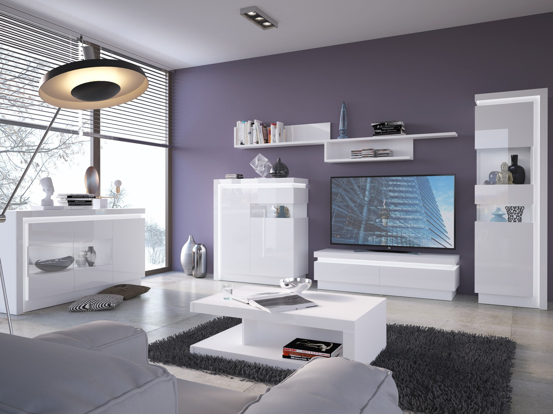 Buffet Feldeli 112 (Blanc + Blanc brillant)