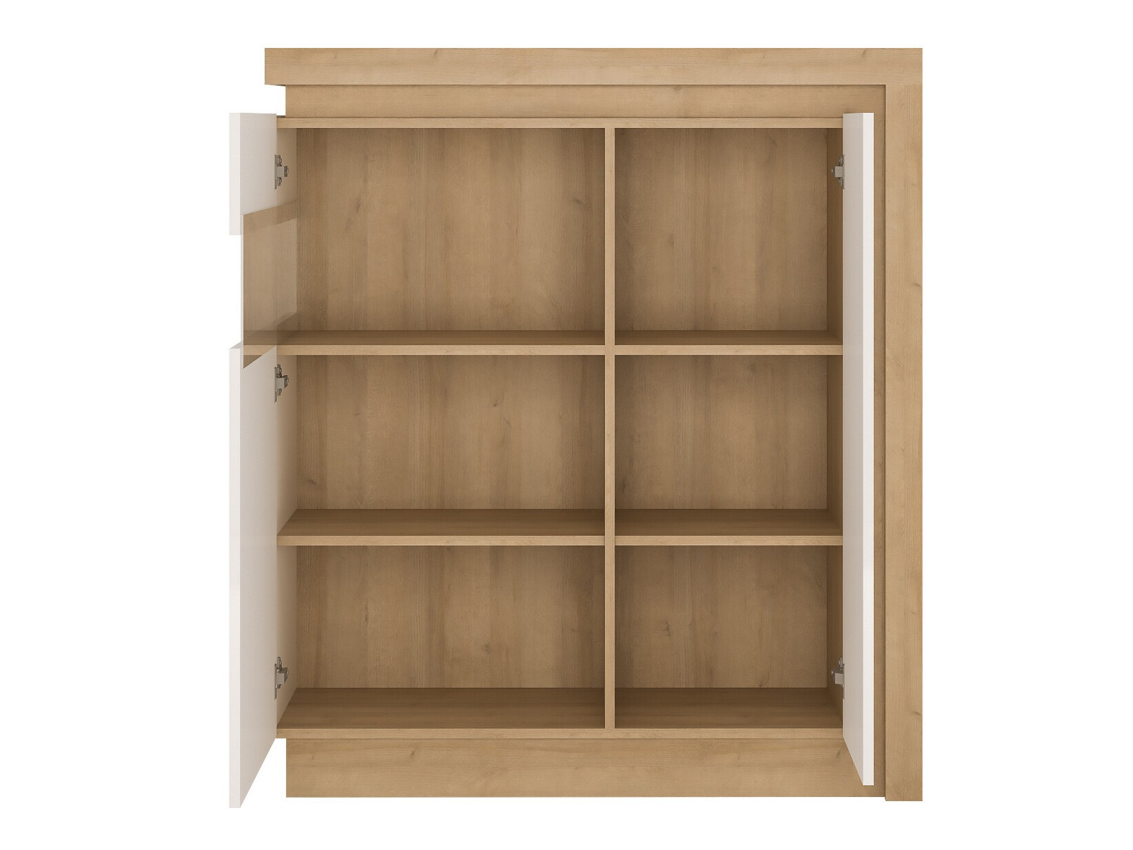 Buffet Feldeli 112 (Riviera chêne + Blanc brillant)