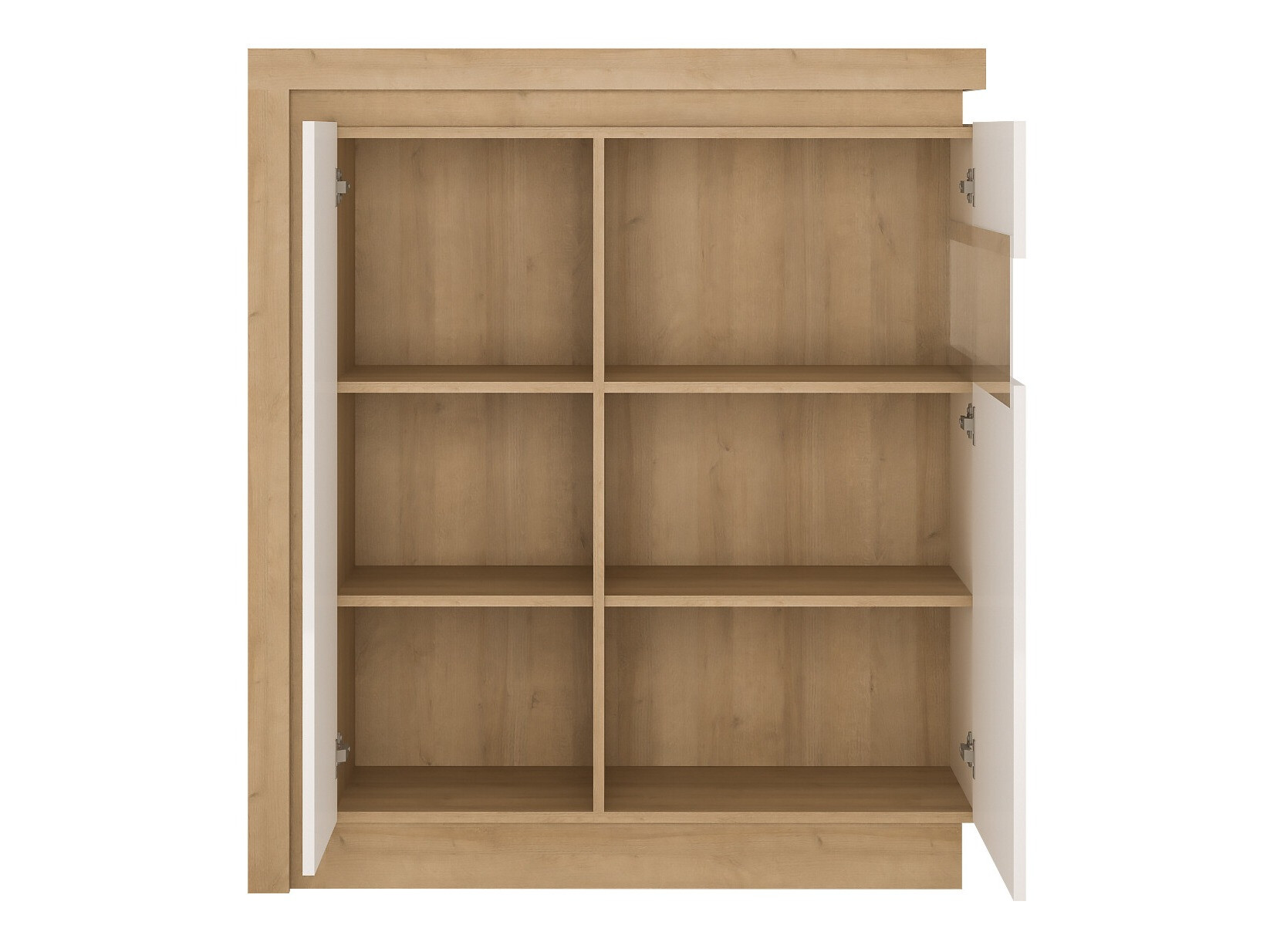 Buffet Feldeli 112 (Riviera chêne + Blanc brillant)