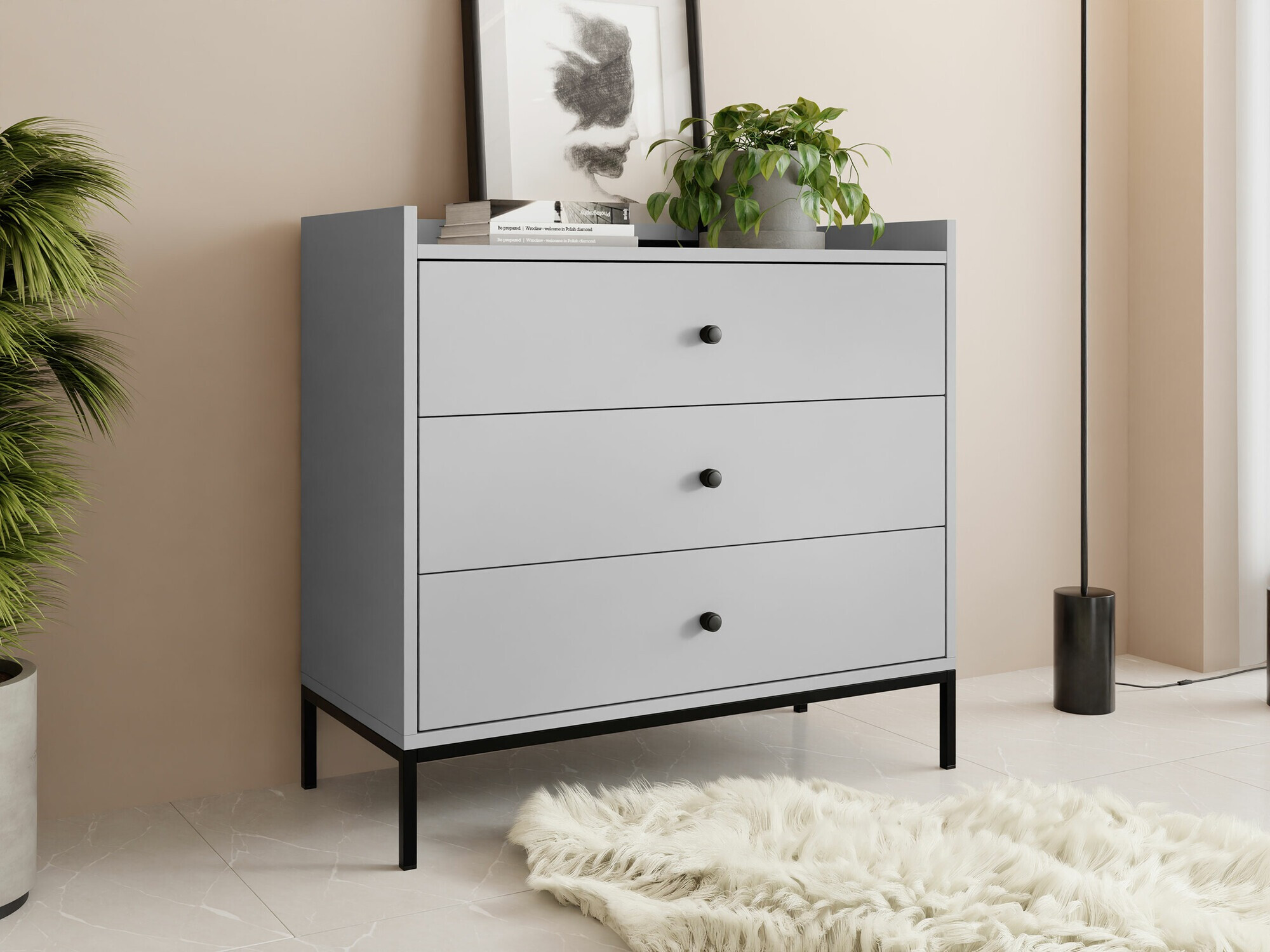 Commode Comfivo Etmore 100 (Gris)