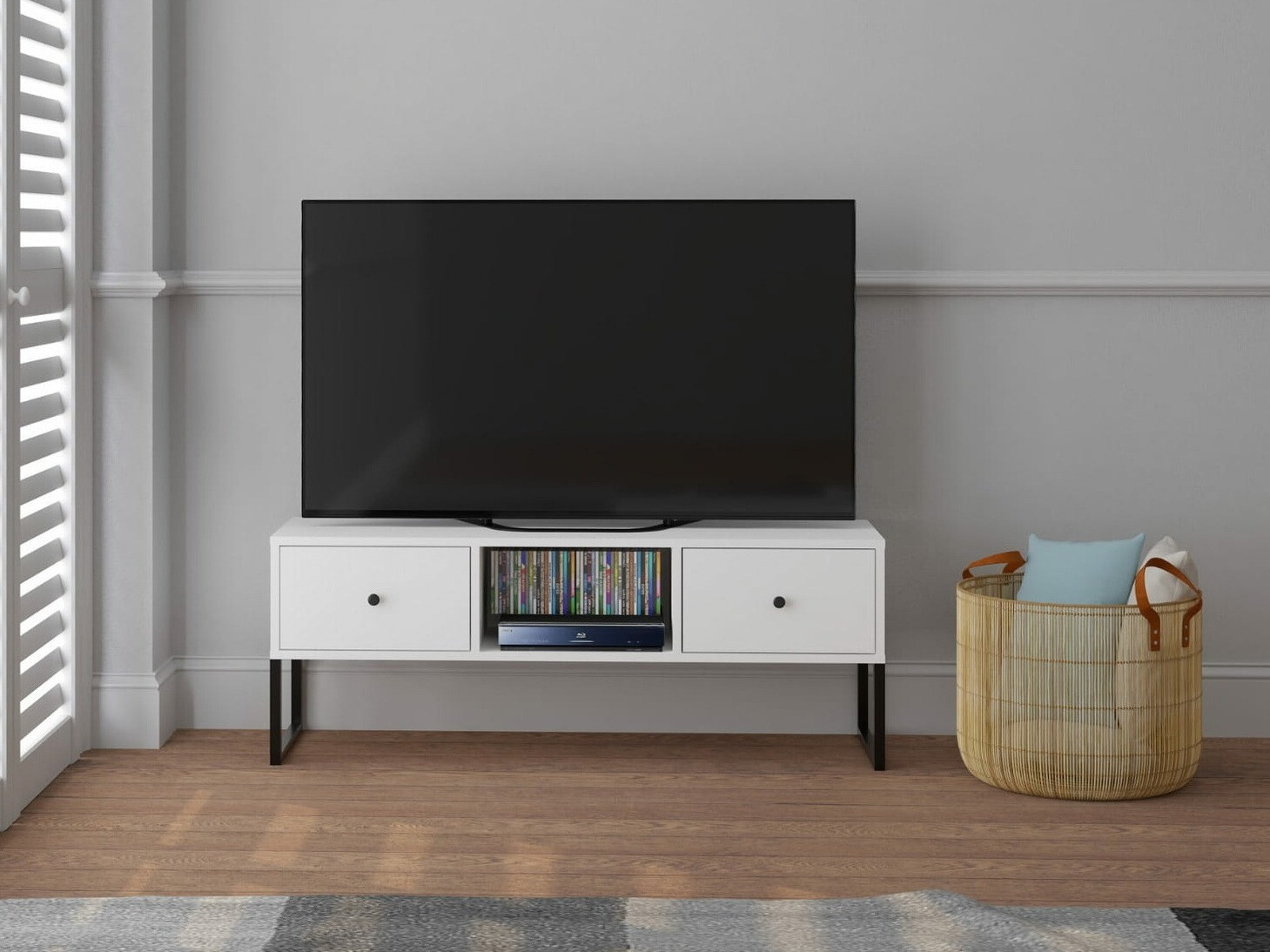 Meuble TV Dalferi 106 (Blanc)