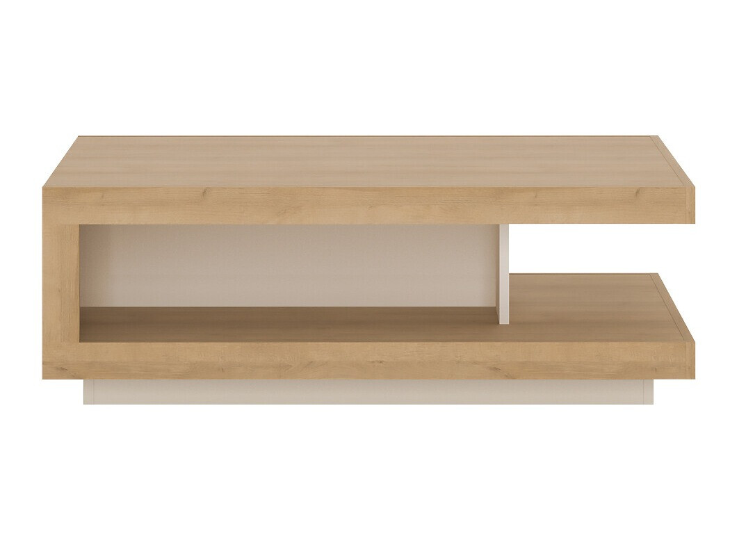 Table basse Feldeli 105 (Riviera chêne + Blanc)