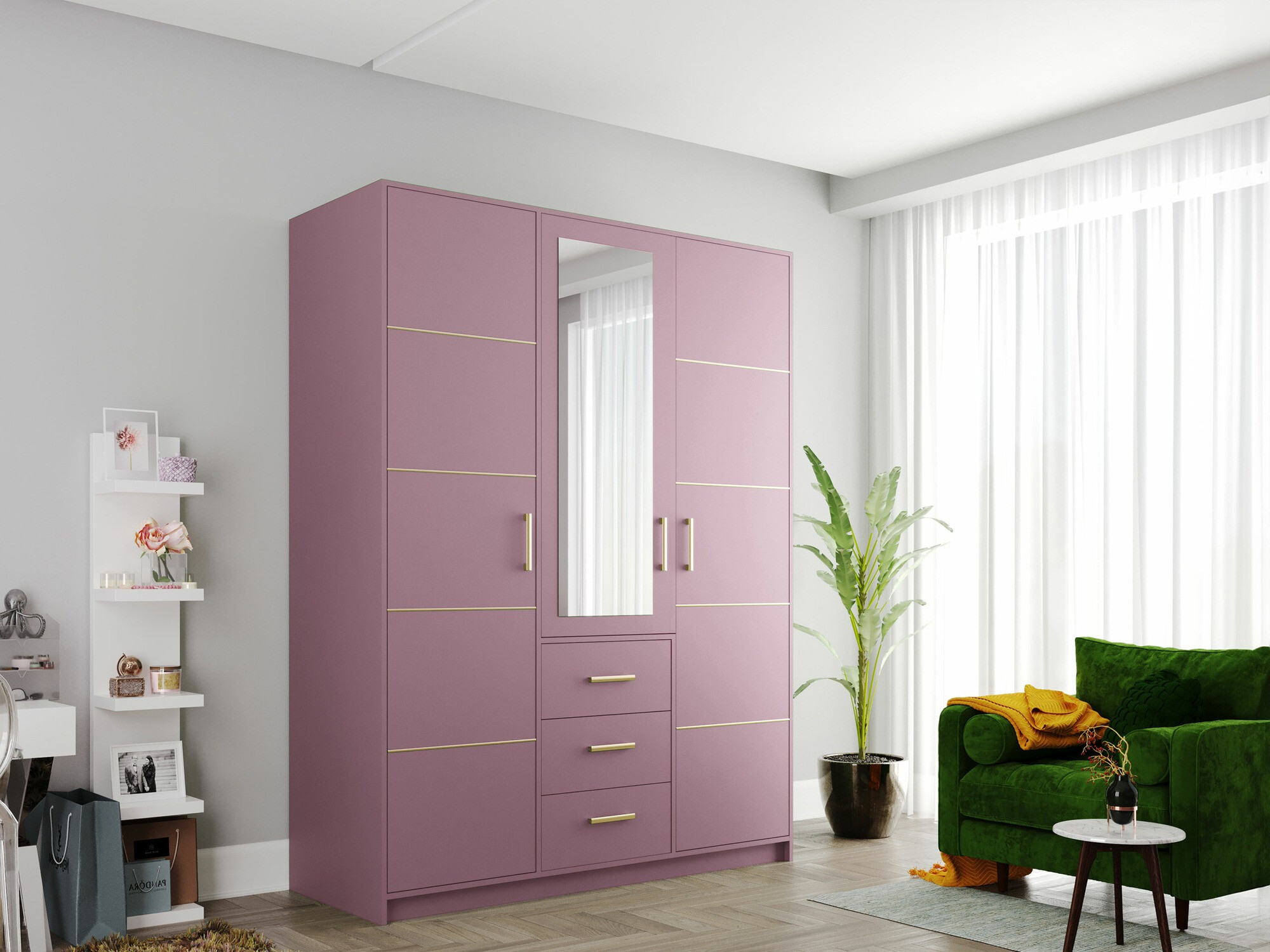 Armoire Delbalo 100 (Pourpre)
