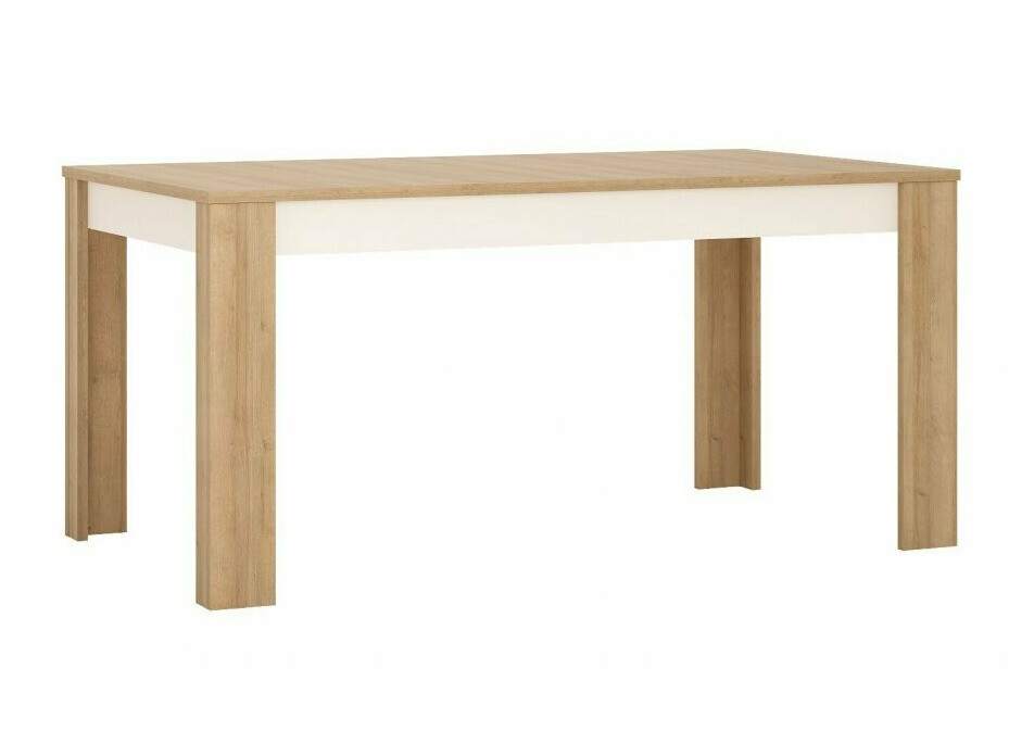 Table Feldeli 119 (Riviera chêne + Blanc brillant)