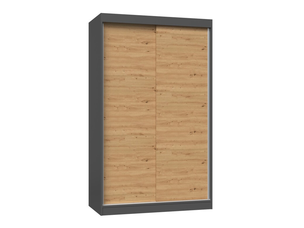 Armoire Mandeville 159 (Anthracite + Chêne Artisan)