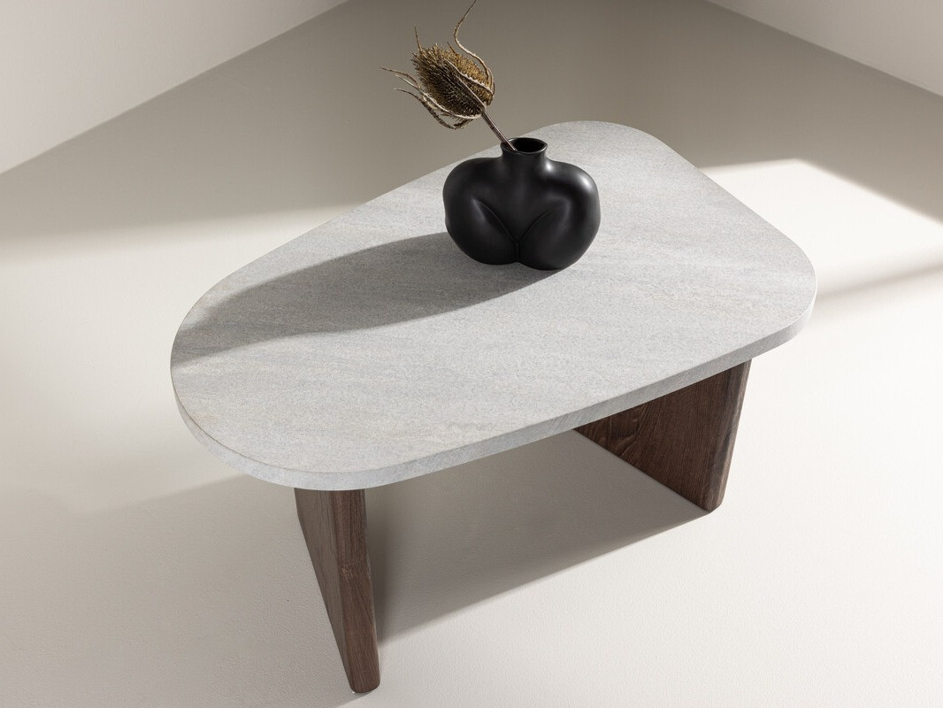Table basse Dallas 4214 (Gris clair + Marron)