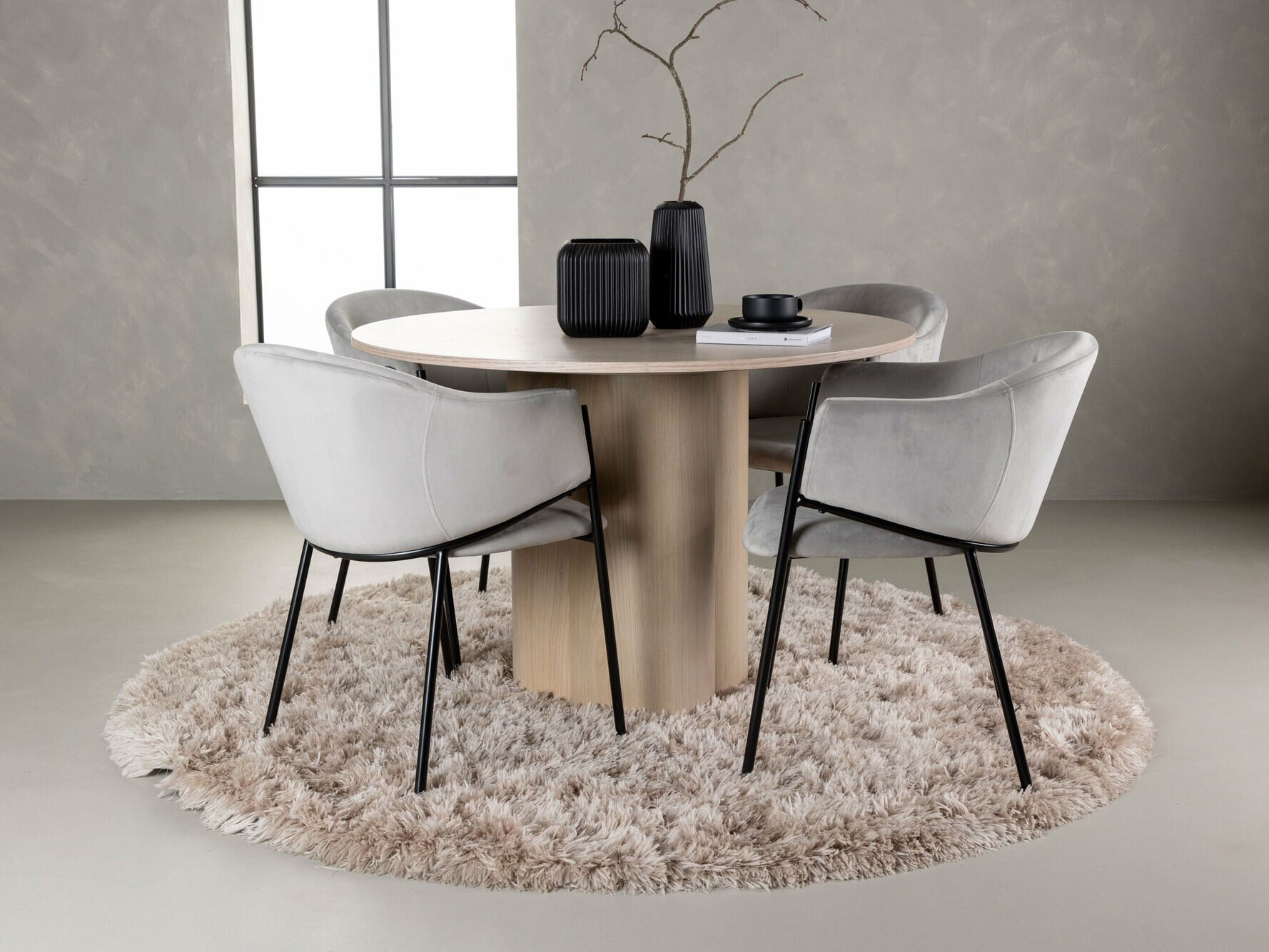 Salle à manger complète Dallas 4440 (Clair bois)