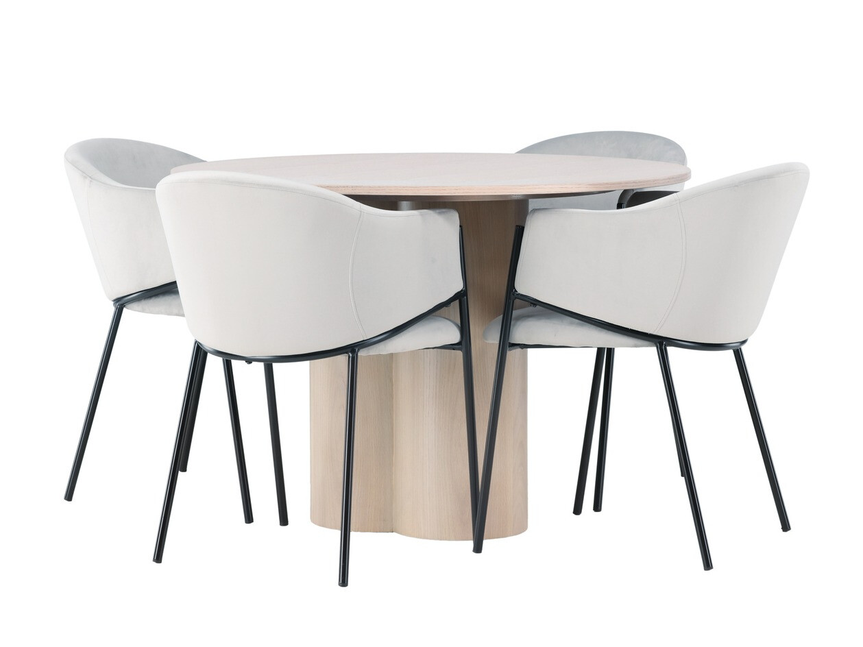 Salle à manger complète Dallas 4440 (Clair bois)