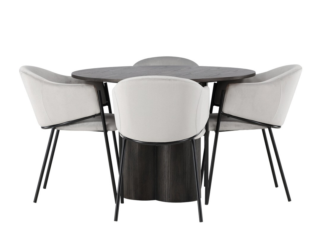 Salle à manger complète Dallas 4440 (Noix sombre)
