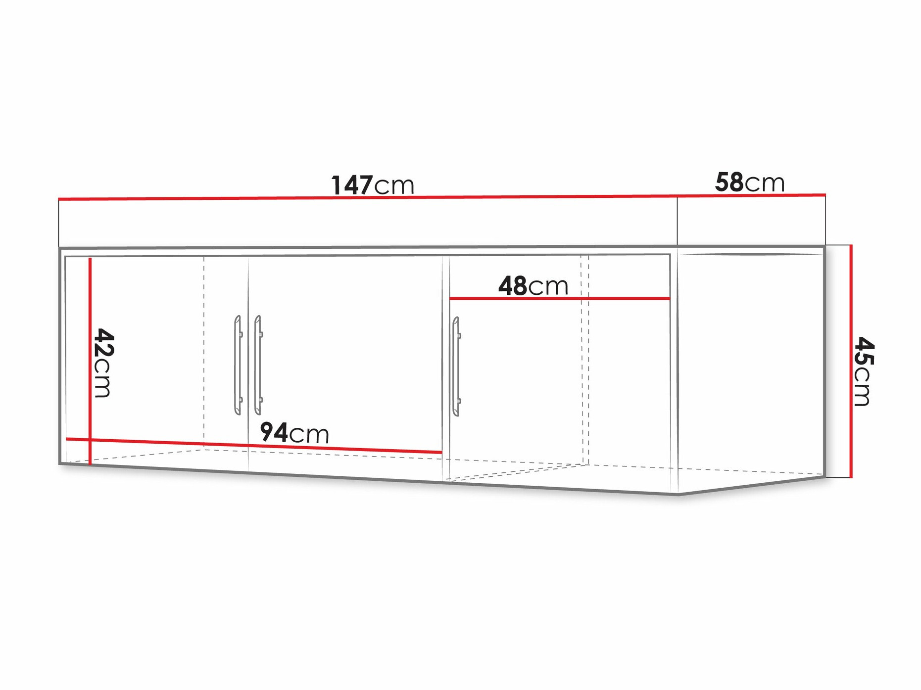 Armoire Dortivu IV (Blanc)