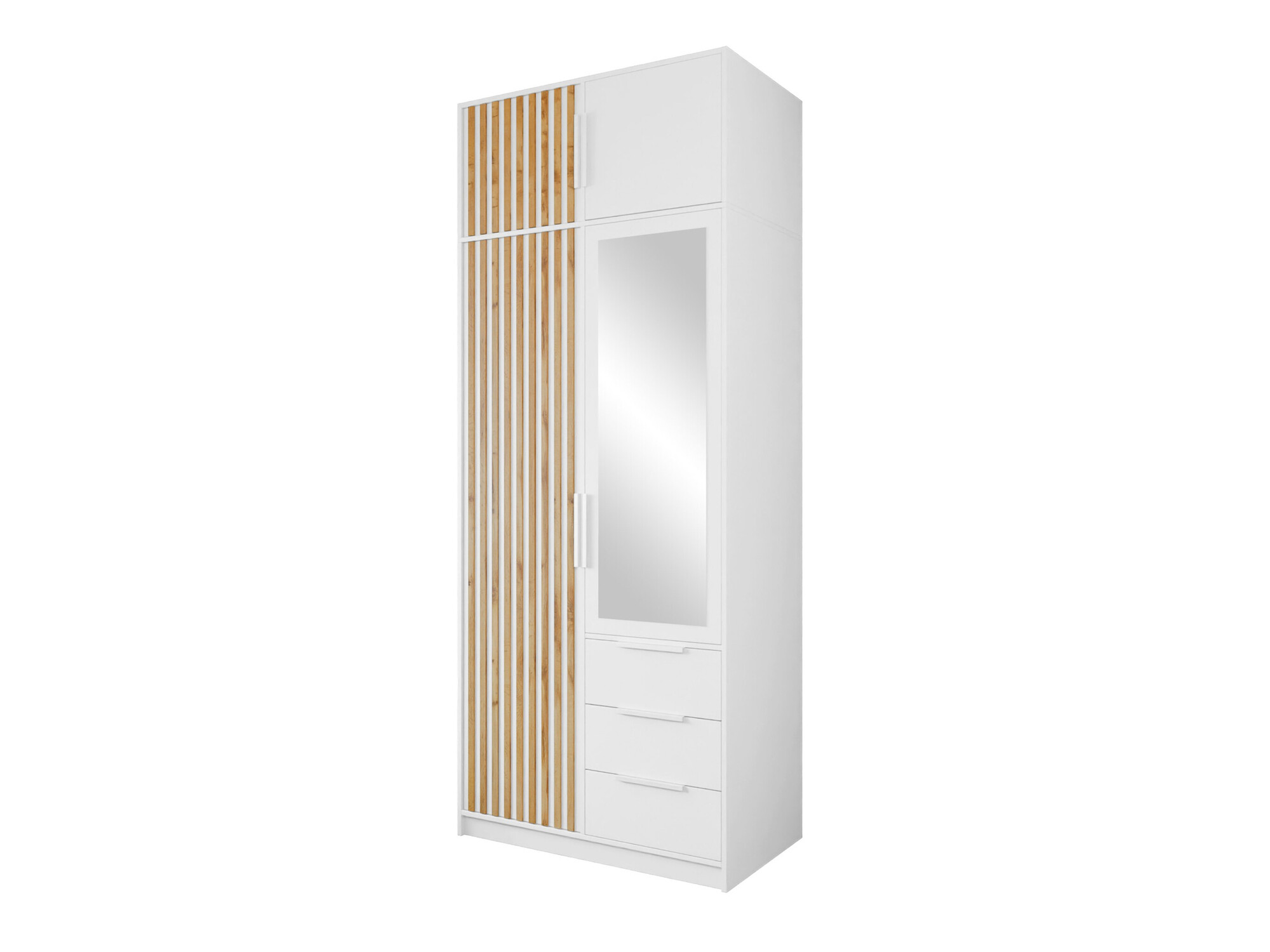 Armoire Collis (Blanc + Chêne wotan)