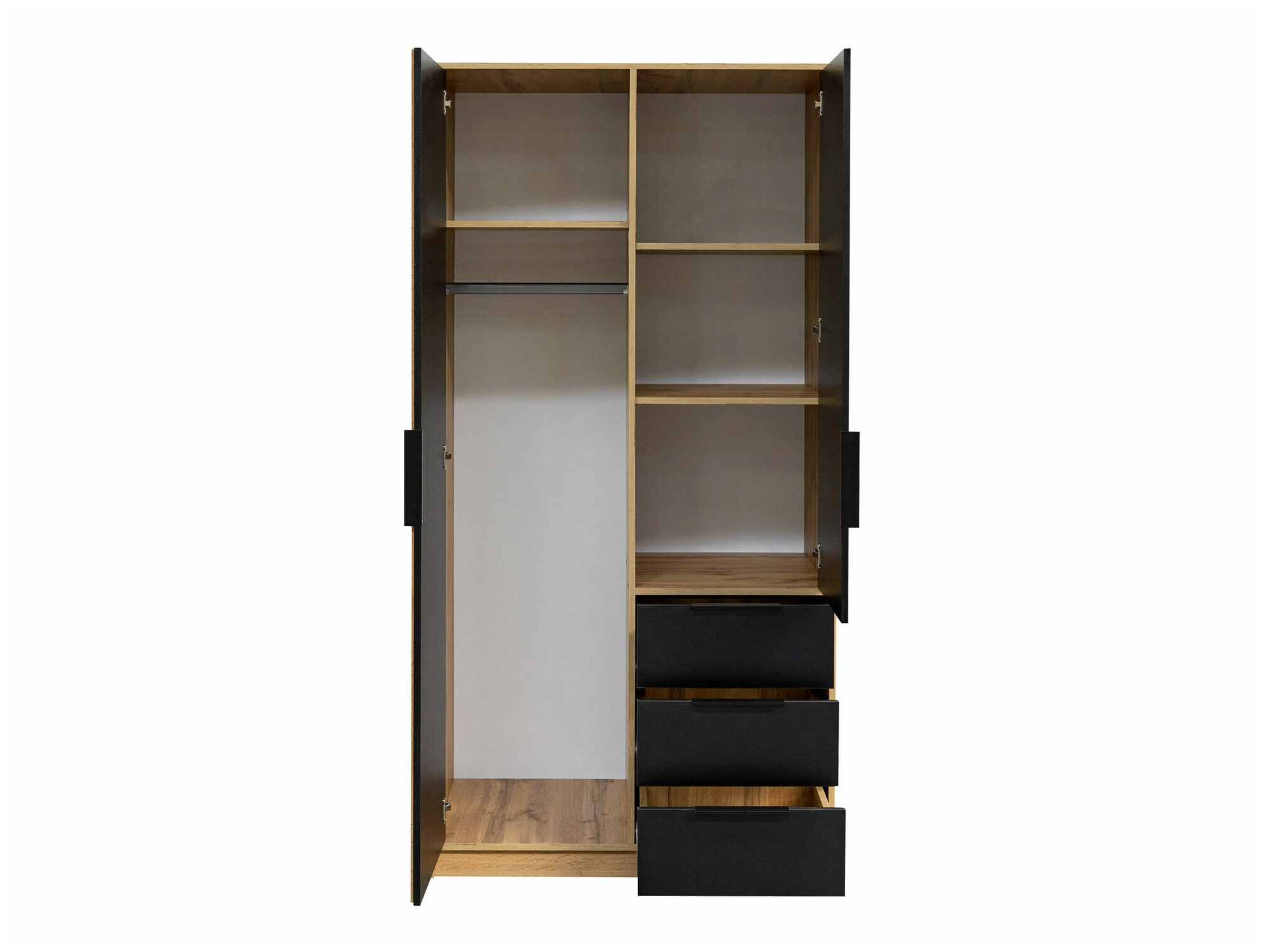 Armoire Collis (Blanc + Chêne wotan)