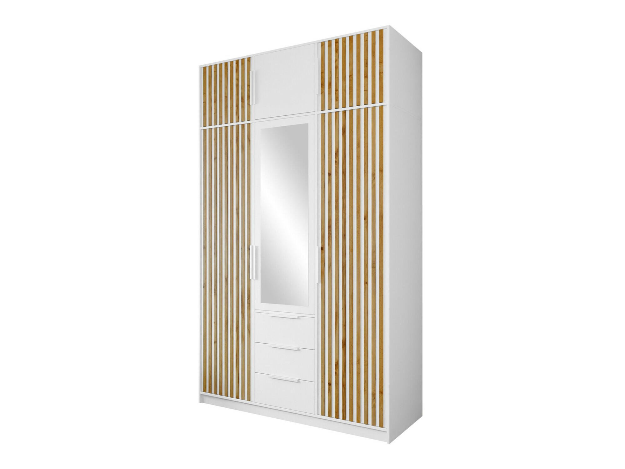 Armoire Collis I (Blanc + Chêne wotan)