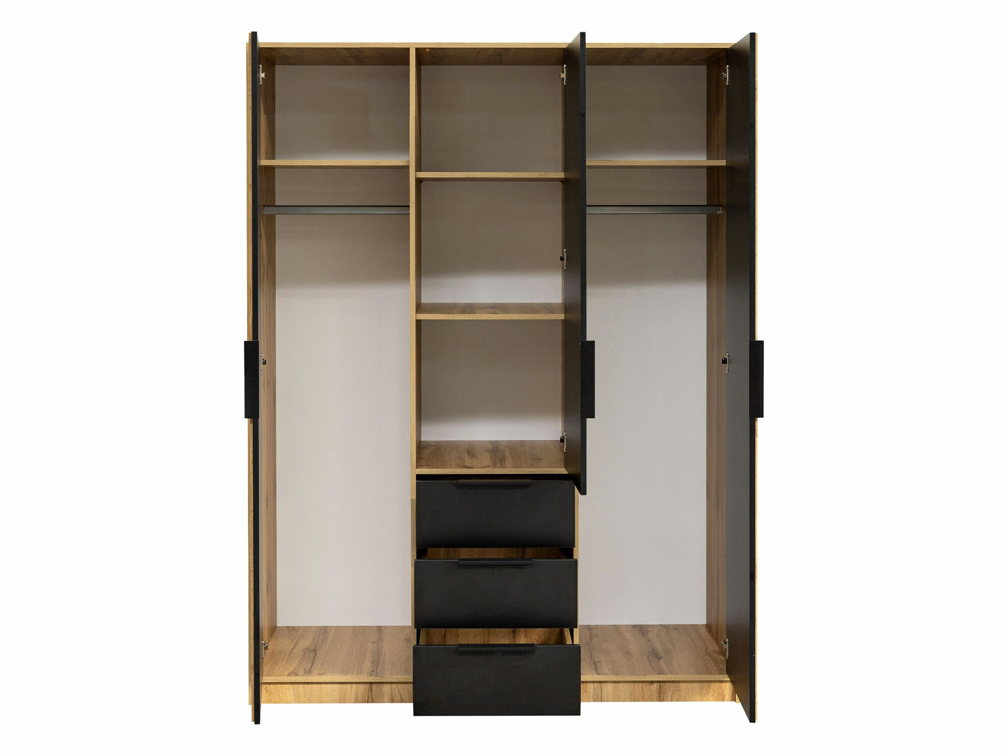 Armoire Collis I (Blanc + Chêne wotan)