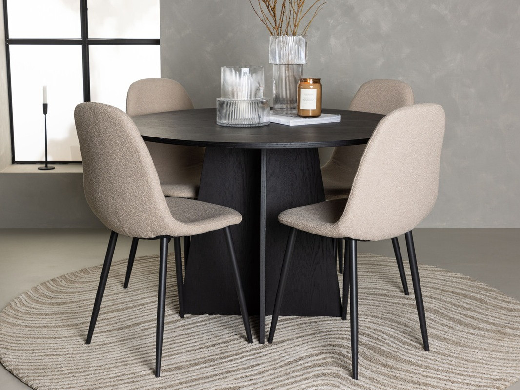 Salle à manger complète Dallas 4454 (Beige)
