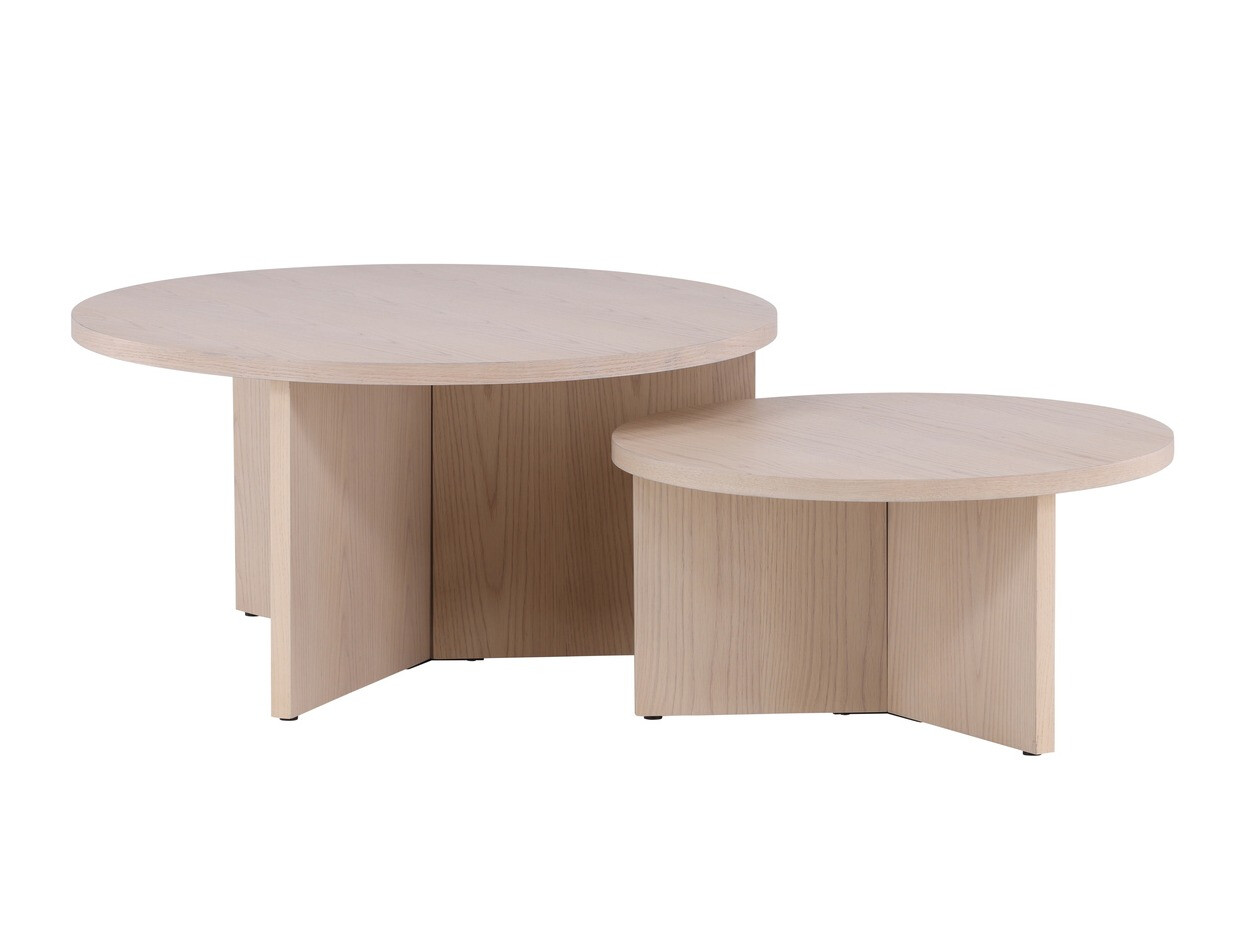 Ensemble tables basses Dallas 4475 (Clair bois)