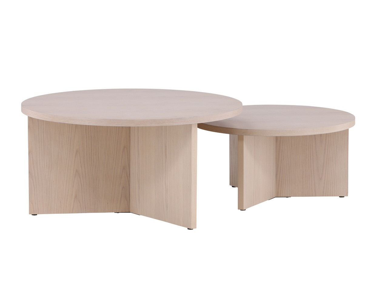 Ensemble tables basses Dallas 4475 (Clair bois)
