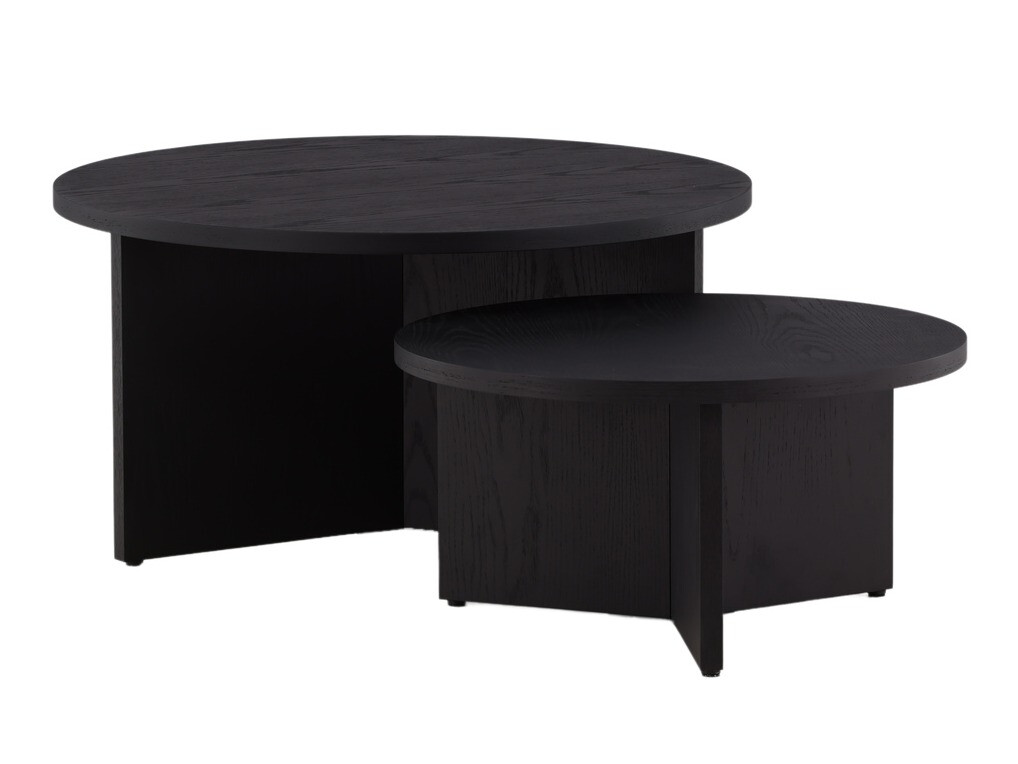 Ensemble tables basses Dallas 4475 (Noir)