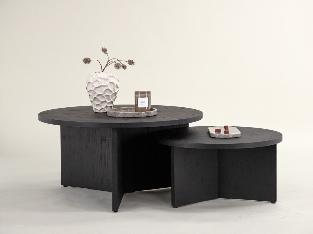 Ensemble tables basses Dallas 4475 (Noir)