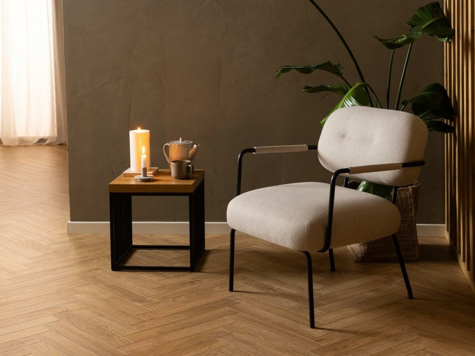 Table d'appoint Norsica Livevai 102 (Chêne + Noir)