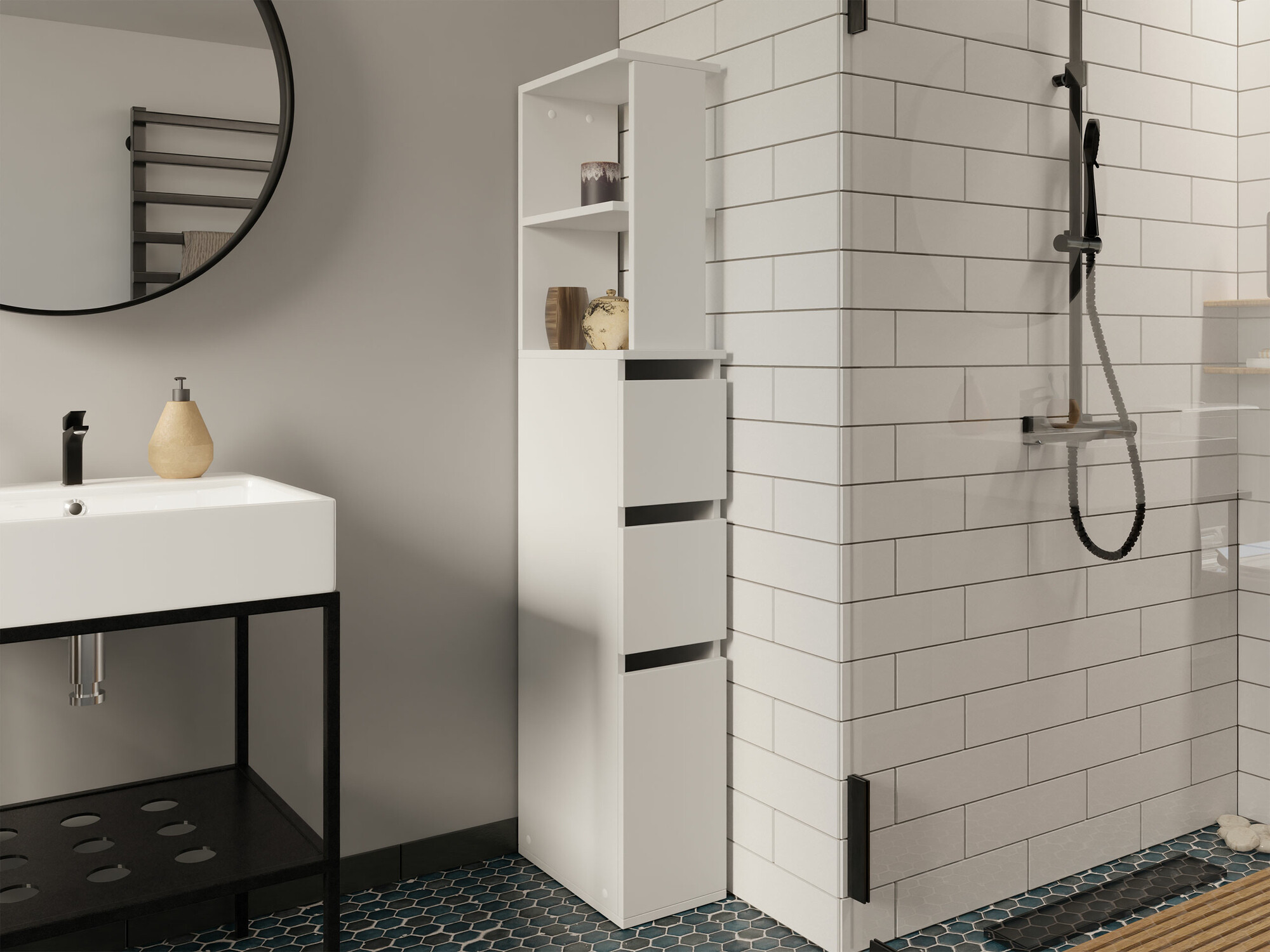 Armoire de bain à poser Comfivo Ova