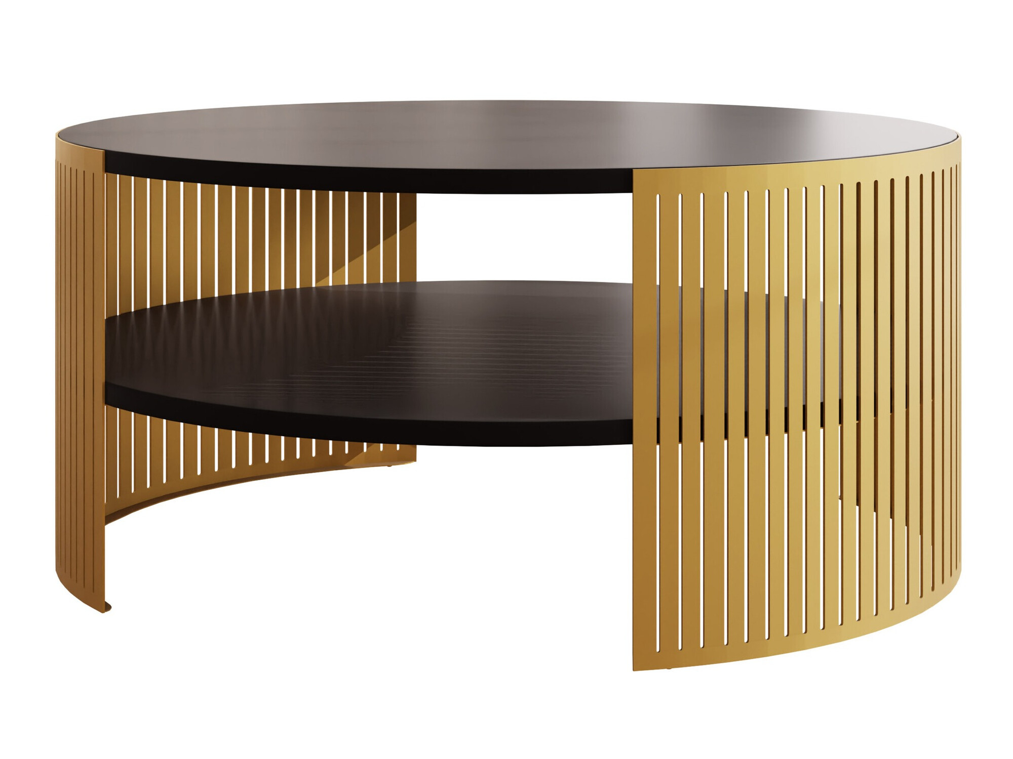 Table basse Evanola 101 (Doré + Noir)
