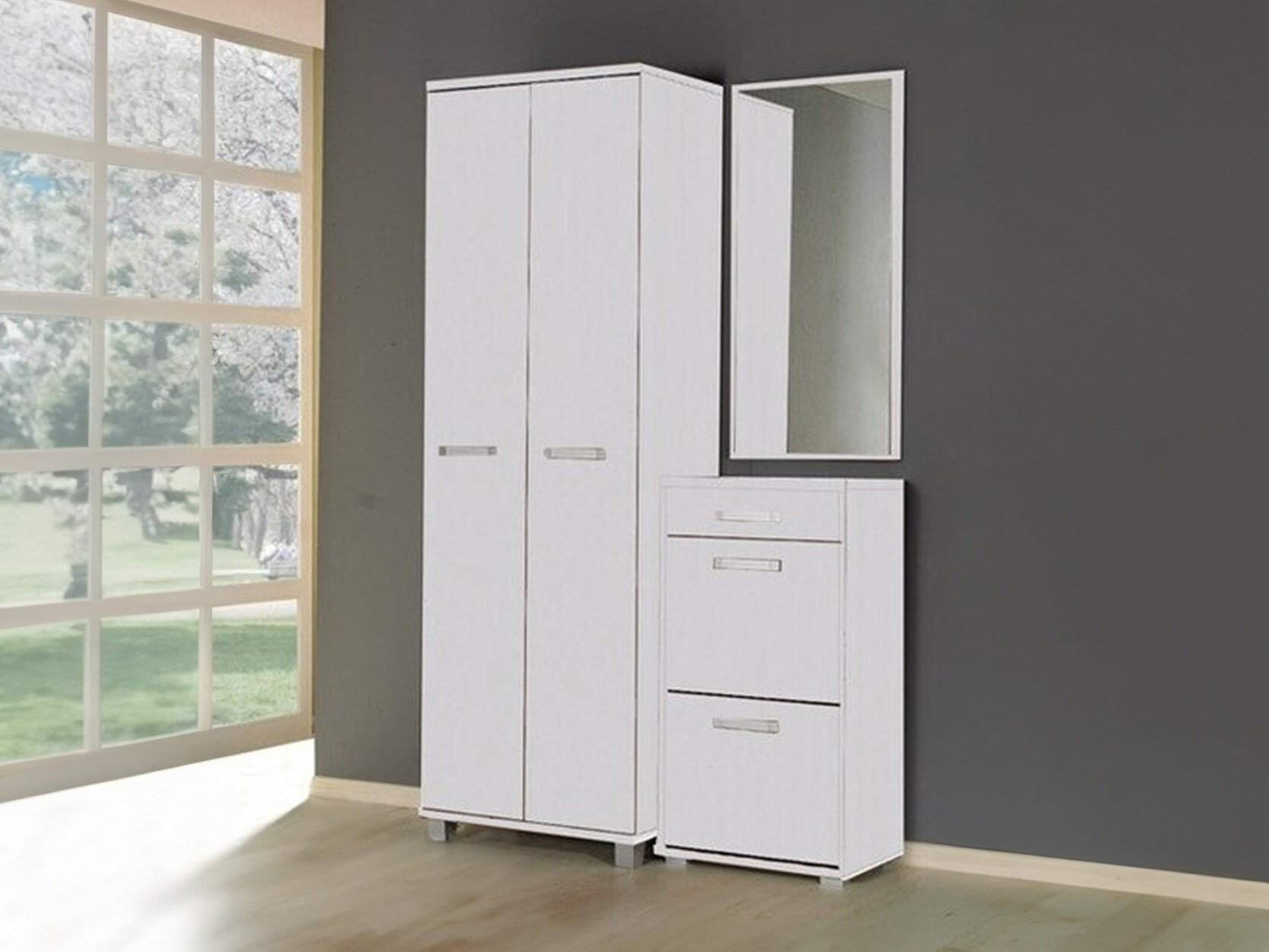 Meuble d'entrée Cirevau 141 (Blanc)