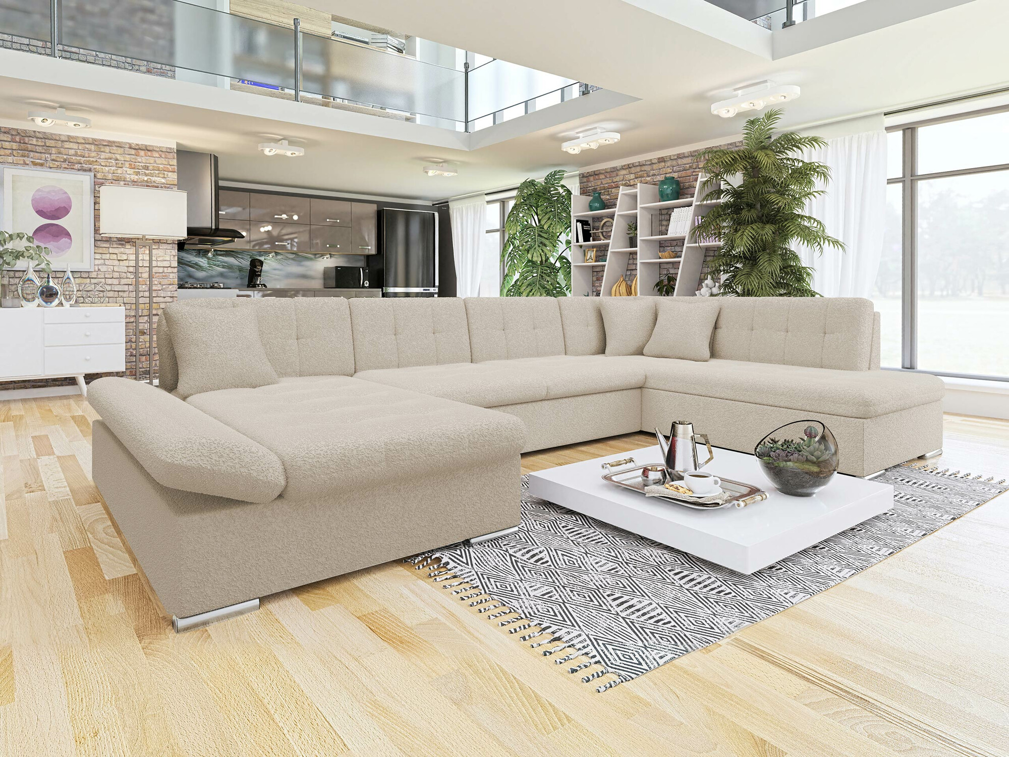Canapé d'angle Comfivo Tilia II (Baloo 2074)